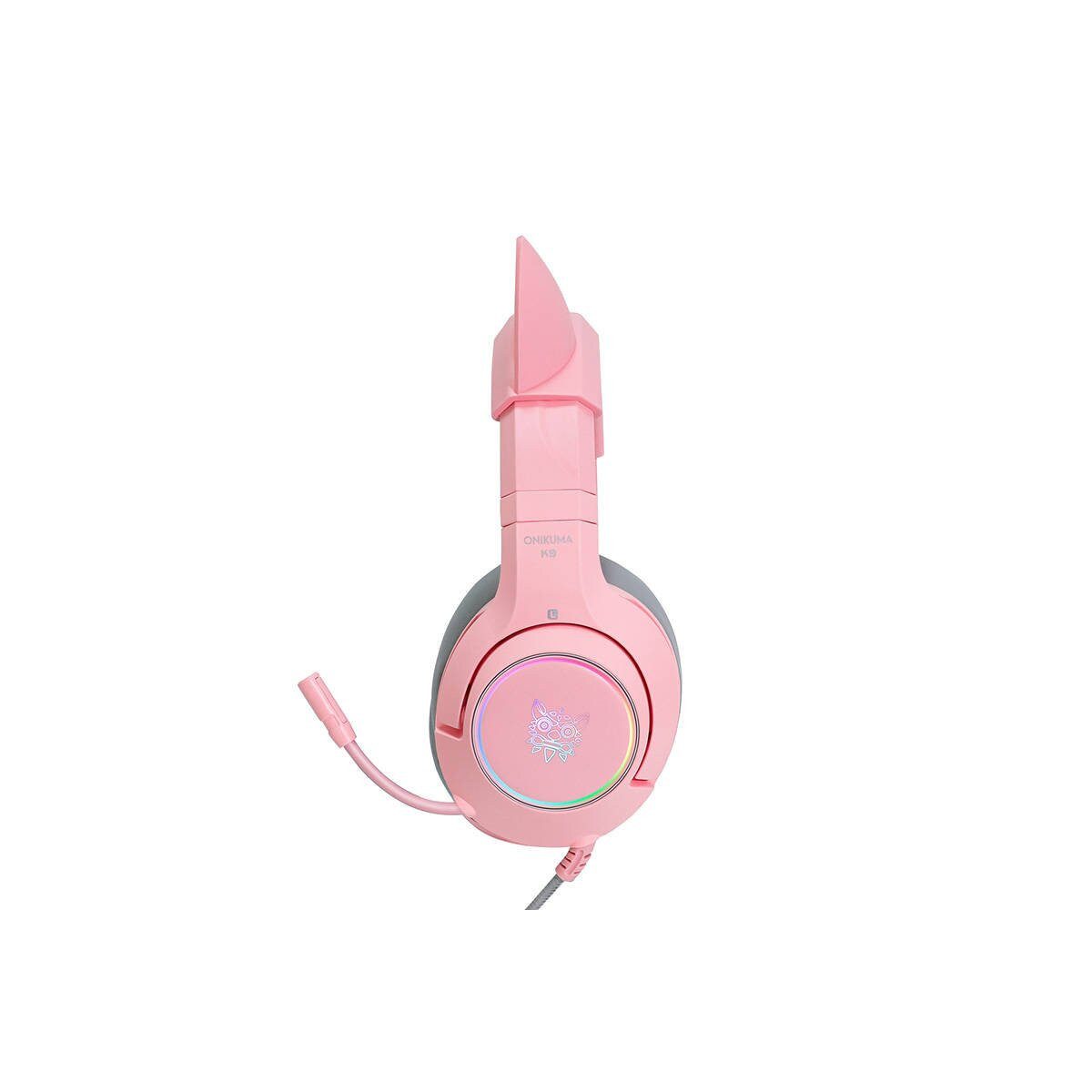 ONIKUMA ONIKUMA K9 Pink RGB Gaming Headset On-Ear-Kopfhörer – Bild 4 von 5