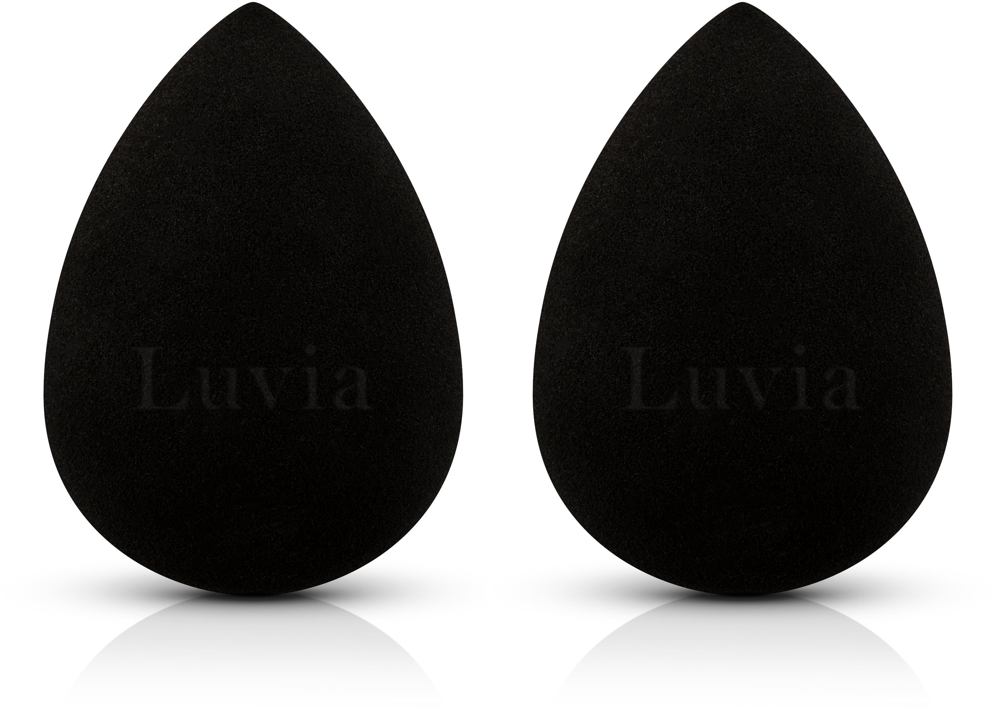 Luvia Cosmetics Make-up Schwamm Make-up Sponge Blending tlg. 2 Set-Black