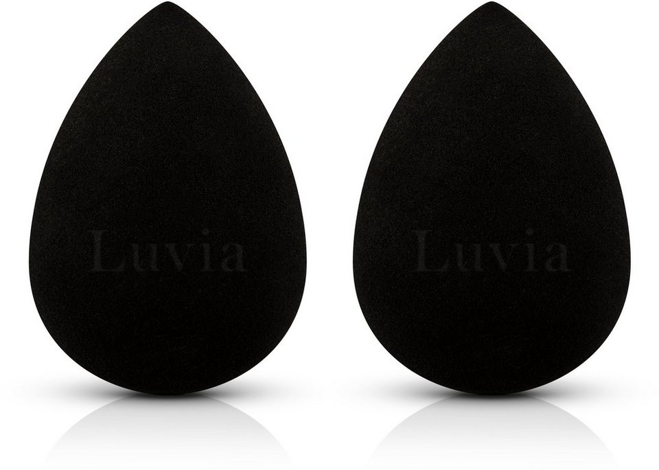 Make-up Cosmetics Blending Luvia Make-up Schwamm Sponge 2 Set-Black,