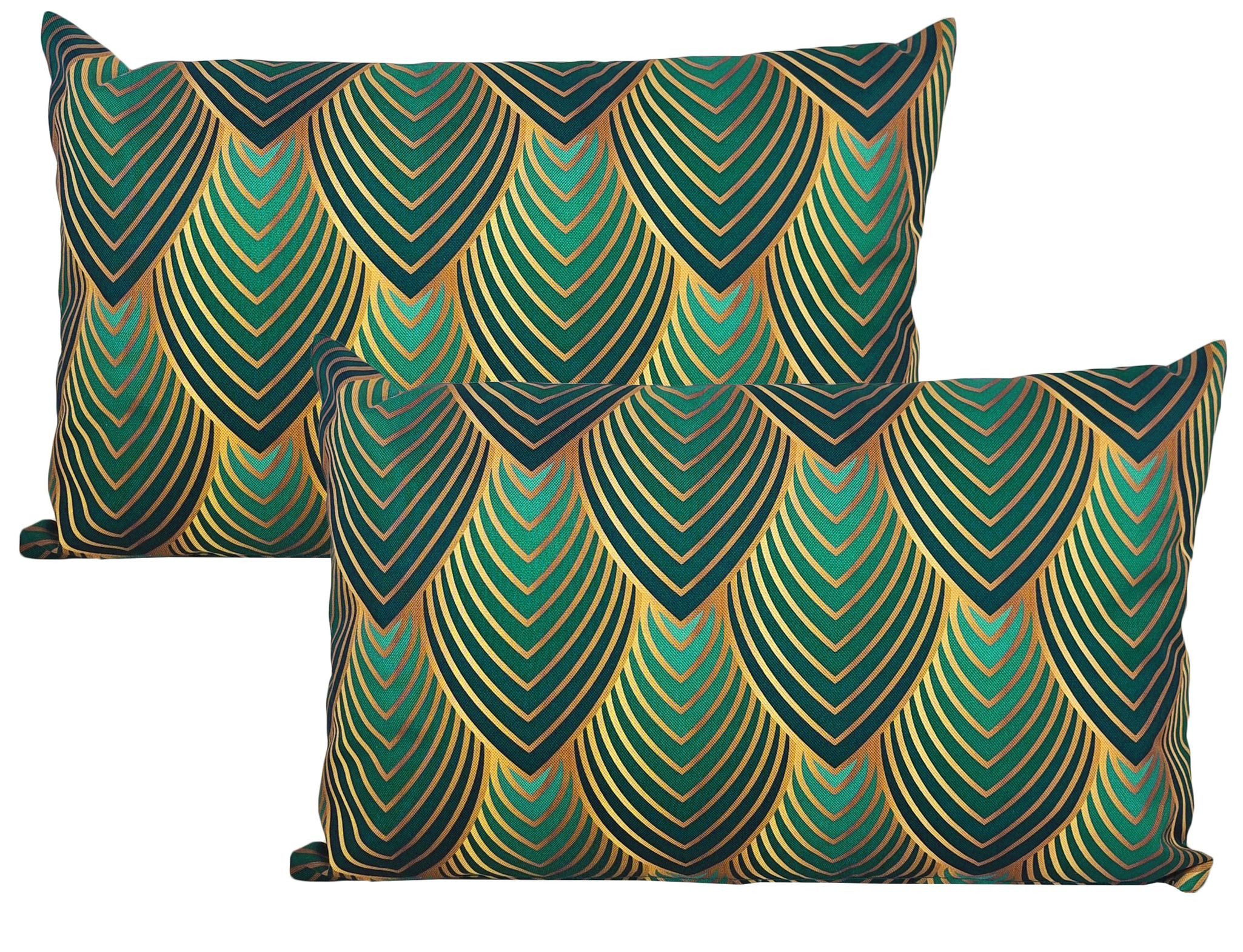 JACK Kissenbezüge 2er Set 30x50cm Motiv Outdoor Kissen Wasserfest, (2 Stück), 2x Kissenhülle, strapazierfähig, wasserabweisend, Innen & Außen