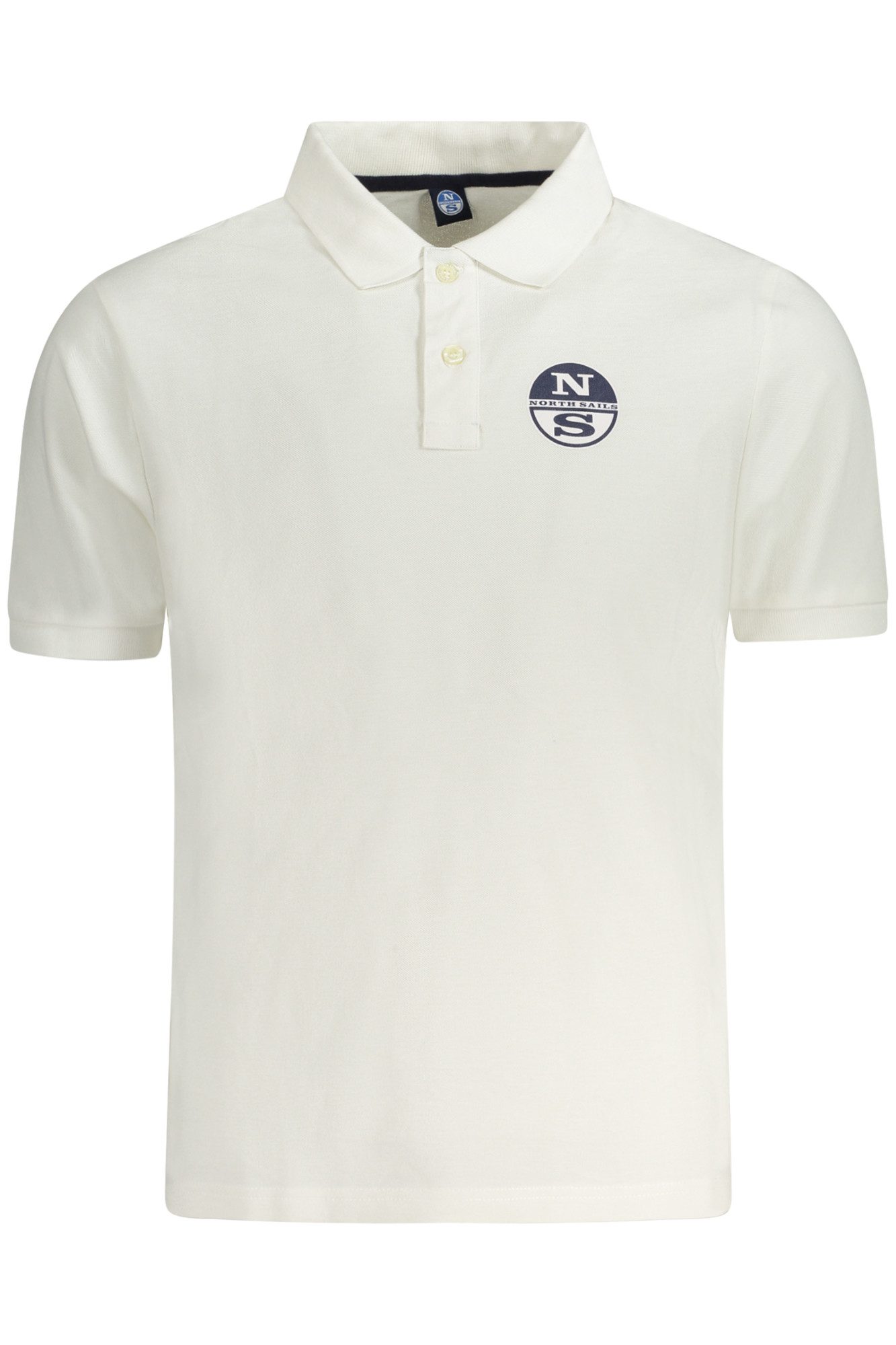 North Sails Poloshirt Elegantes Herren Kurzarm-Poloshirt Weiß mit Print