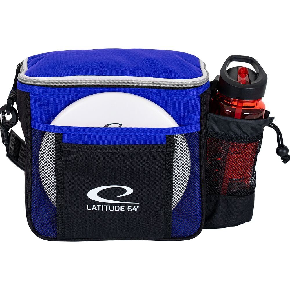 Latitude 64° Sporttasche Slim Shoulder Bag, Shoulder Bag für bis zu 8 Discs Blau-Schwarz