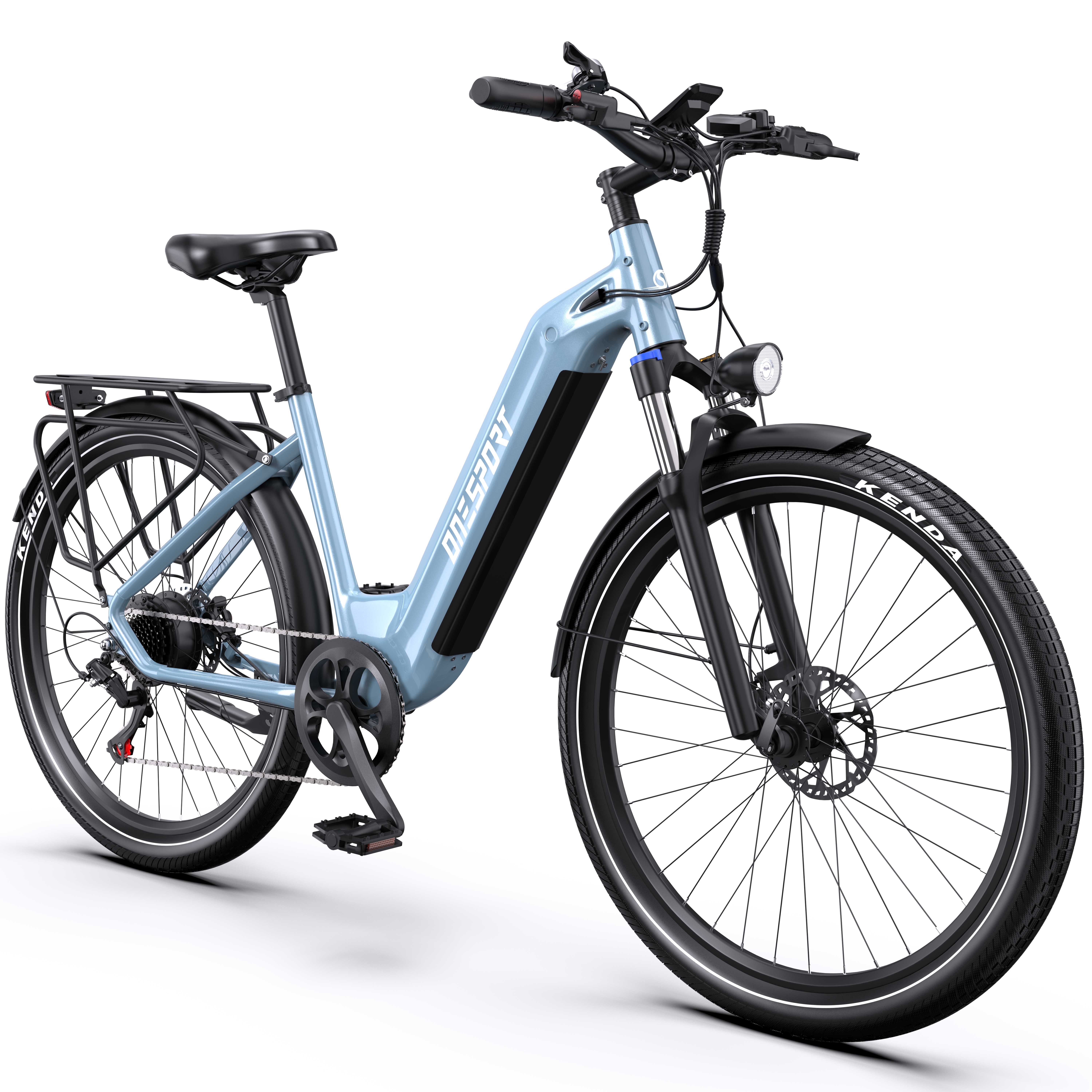 Onesport E-Bike Cityrad e bike für herren 28 zoll 18.2AH 36V 655WH damen 120km E-MBT, 7 Gang SHIMANO, Heckmotor, 655,2 Wh, e bike für damen herren 28 zoll Cityrad 7 Gang Shimano hydraulischen