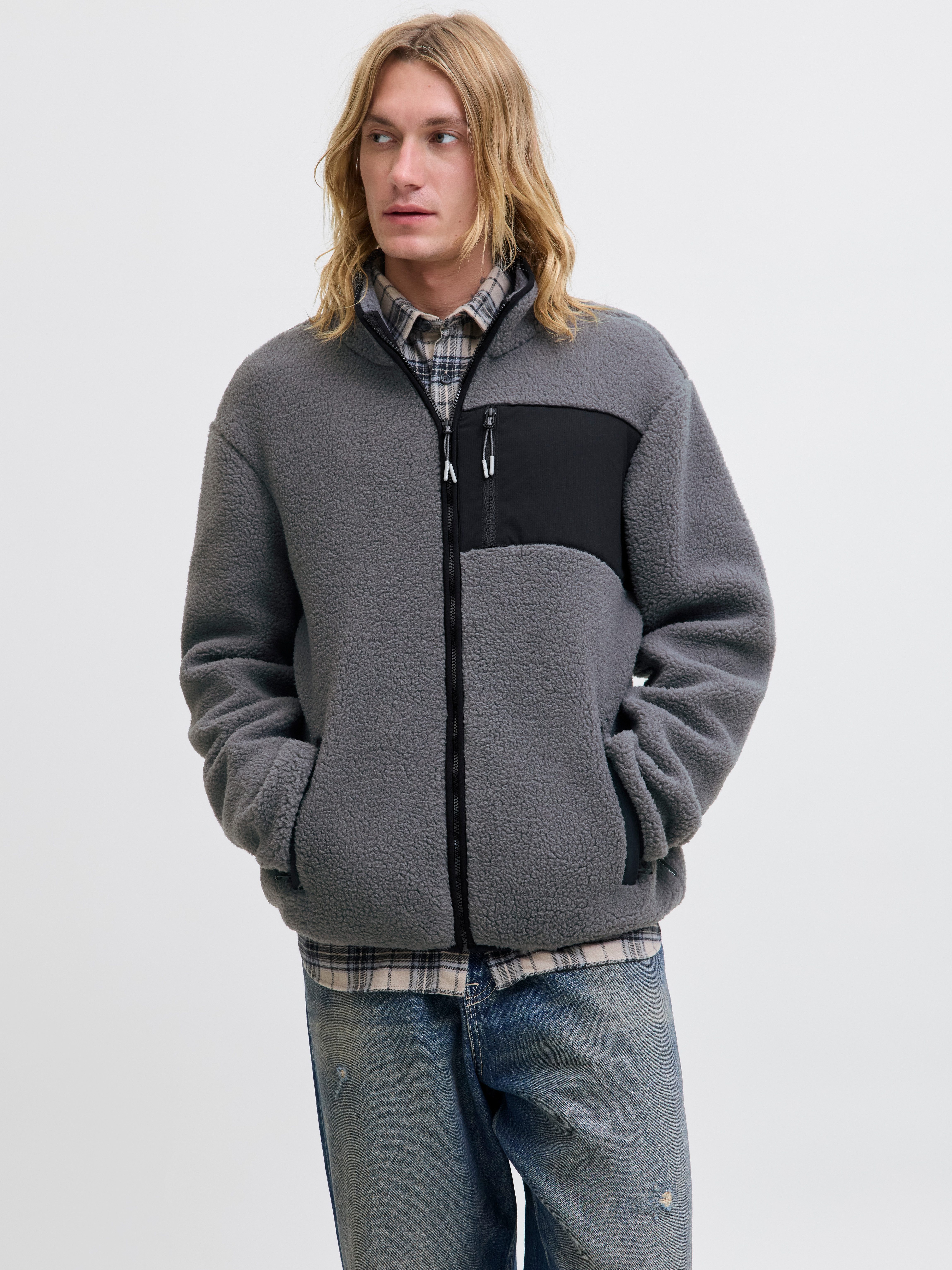 Jack & Jones Fleecejacke JJTHATCHER FLEECE JACKET günstig online kaufen