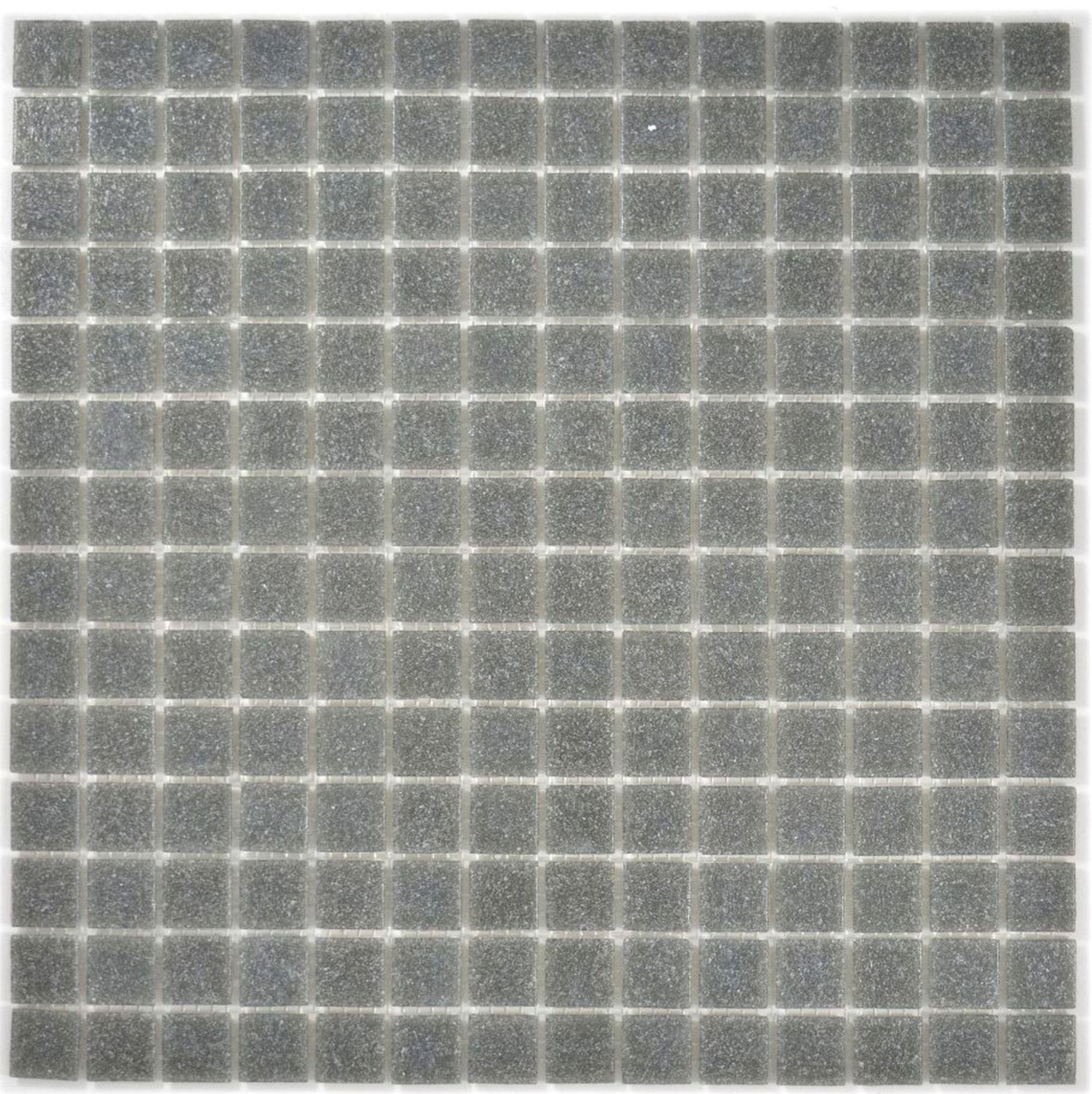 Mosani Bodenfliese Glasmosaik Mosaikfliese Grau Spots Dusche BAD WAND Küchenwand