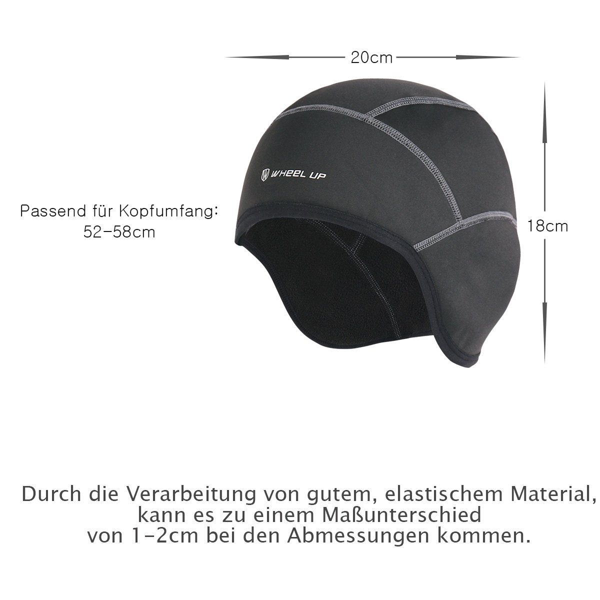 Helm-Unterziehmütze Warme Helmmütze atmungsaktiv MidGard Mütze winddicht Unterhelmmütze