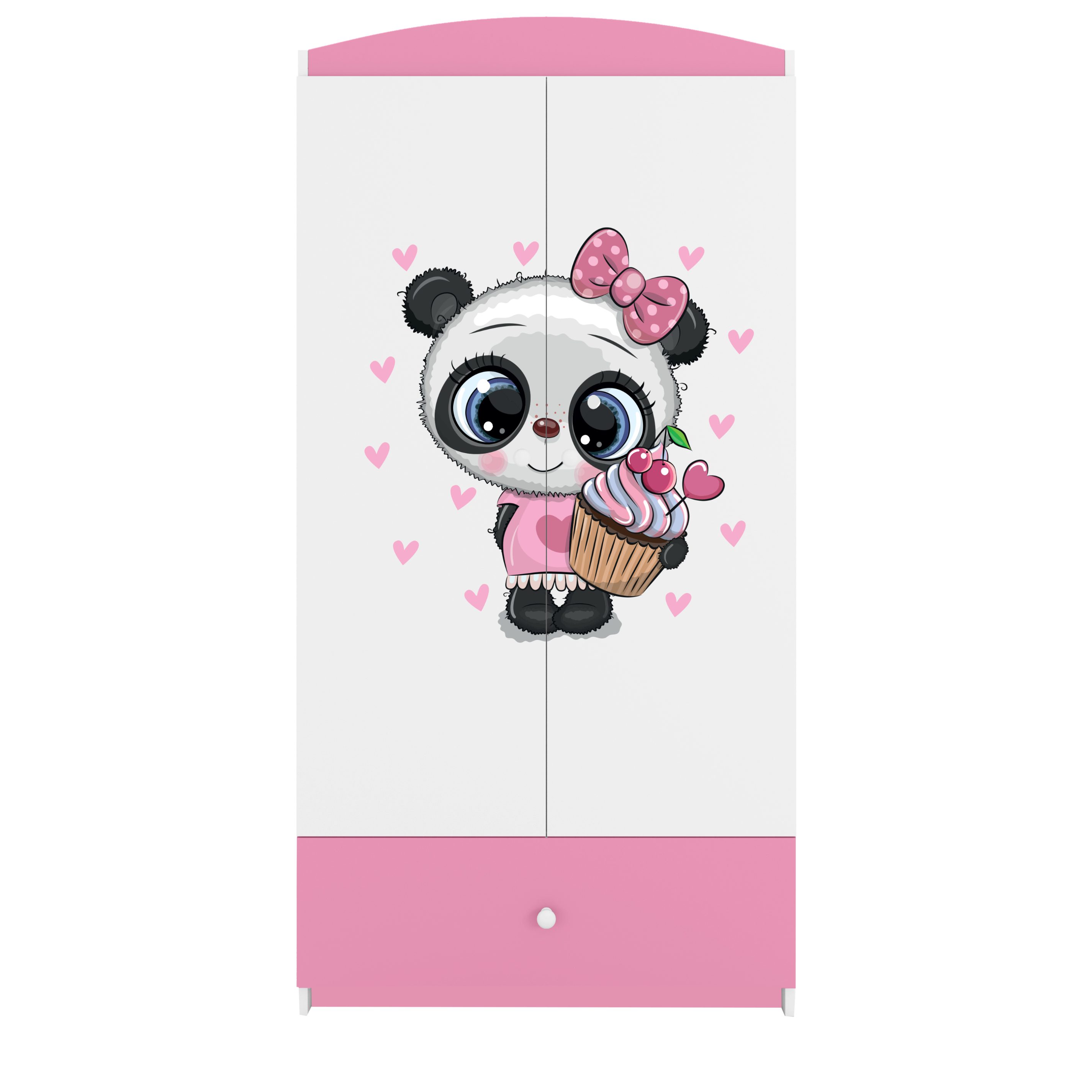 Raumhirsch Furniture Kinderkleiderschrank mit Tiermotiven - Kleiderschrank für Kinder (Kinderzimmerschrank für Jungen & Mädchen, Mit Ablagefächern & Kleiderstange) neutrale Motive, langlebig, verschiedene Farben & Designs