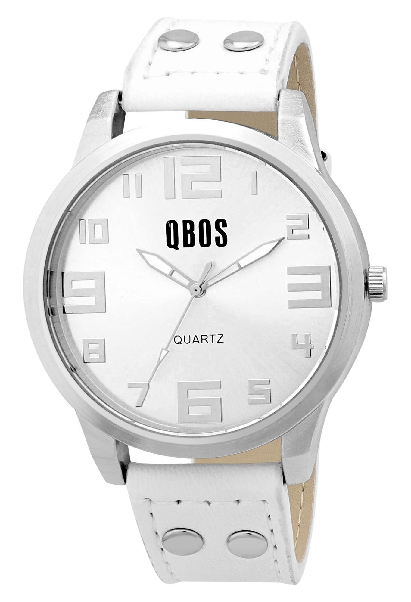 Qbos Quarzuhr Mineralglas