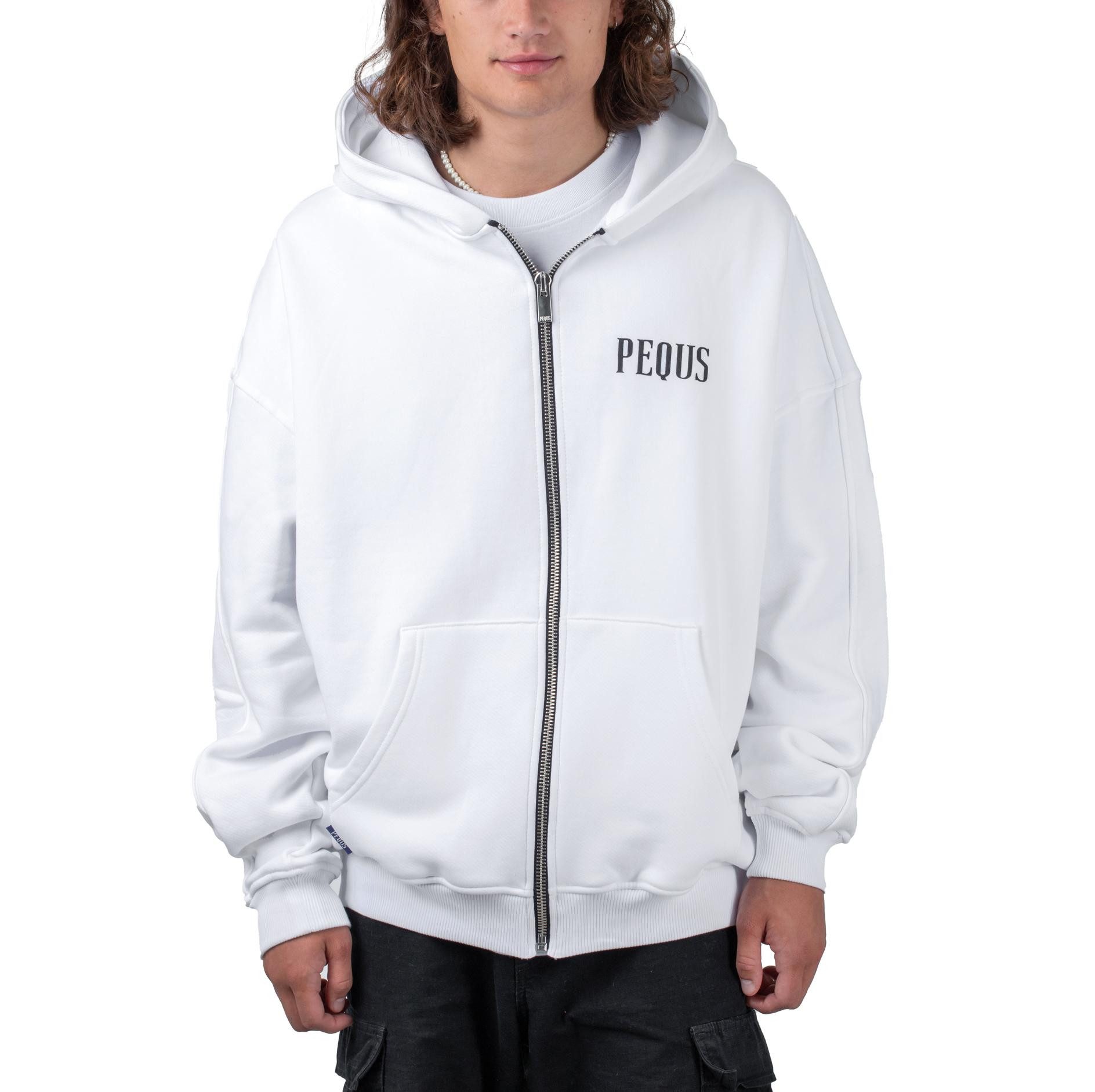 PEQUS Kapuzensweatjacke Pequs Chest Logo Zip-Hoodie