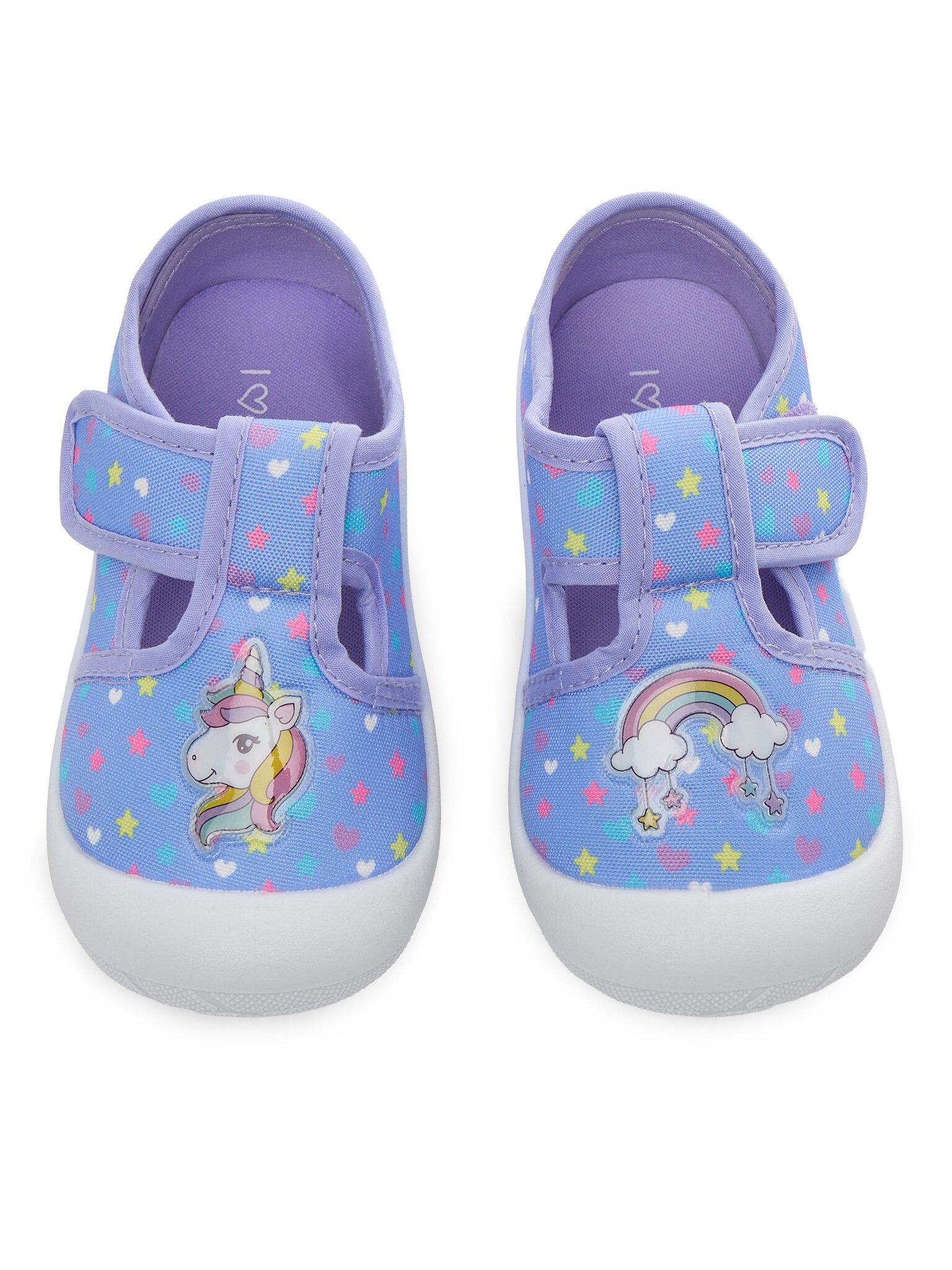 DeeZee Deezee Slippers Mädchen Blau CM241122-1 Hausschuh
