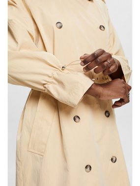 Esprit Collection Trenchcoat Doppelreihiger Trenchcoat mit Gürtel