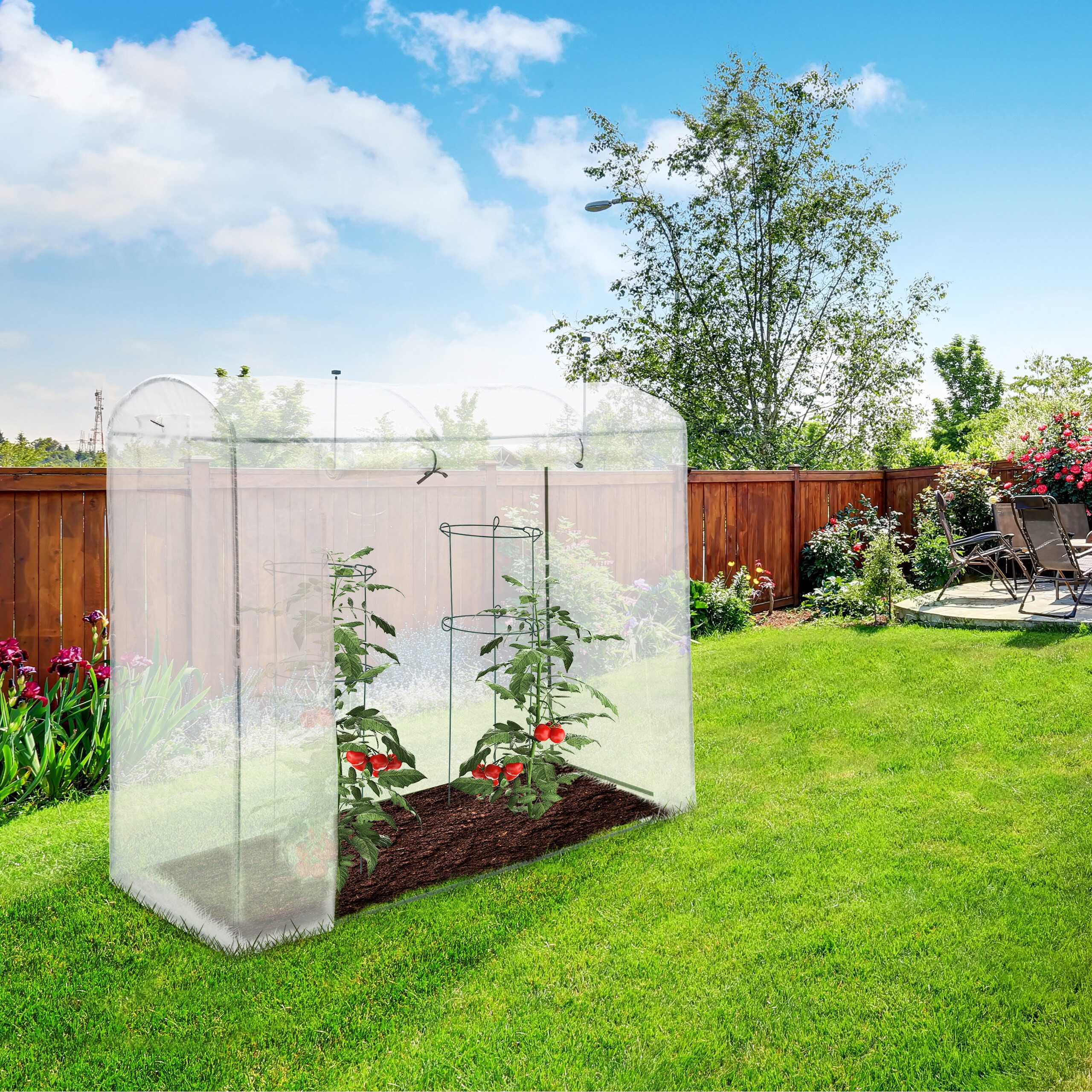 relaxdays Tomatengewächshaus XL mit Runddach günstig online kaufen