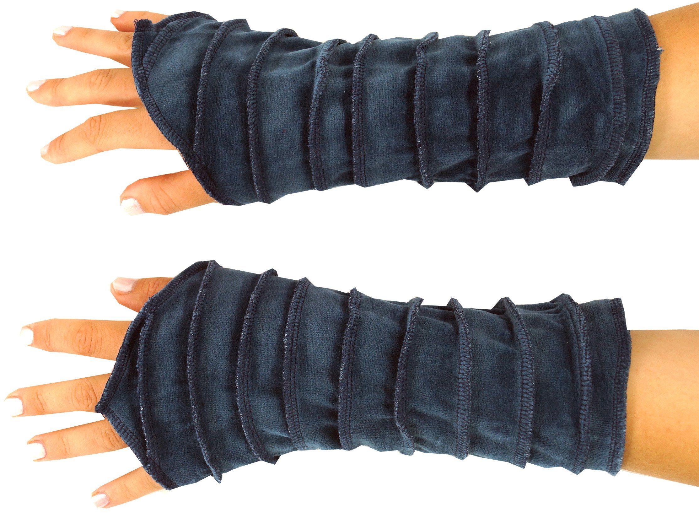 Guru-Shop Strickhandschuhe Handstulpen Защитные манжеты aus Samtstoff,..