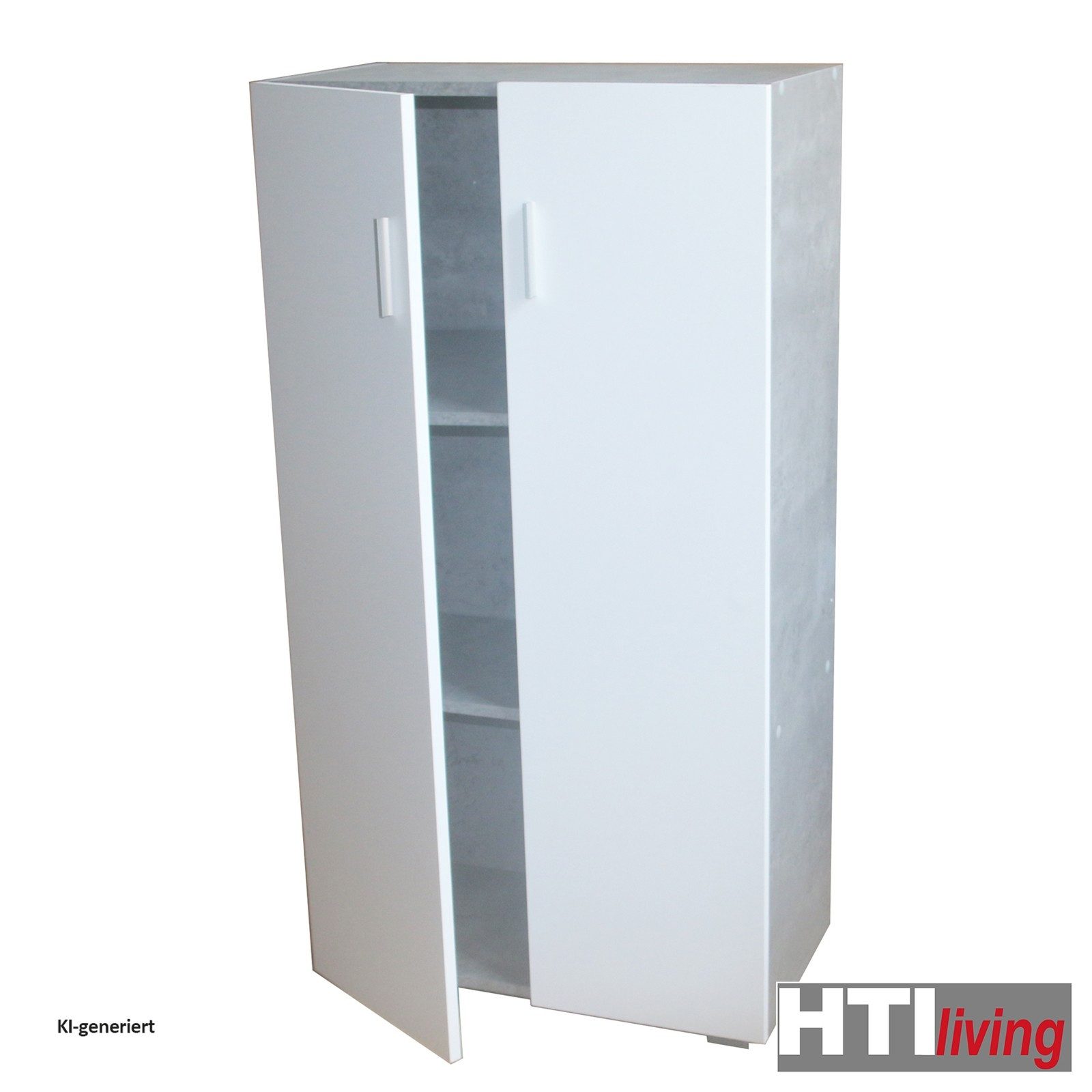 HTI-Living Kommode Kommode Thekla 2 türig Schrank Holzoptik (Stück, 1 St., 1 Kommode), Mehrzweckschrank 3 Fächer