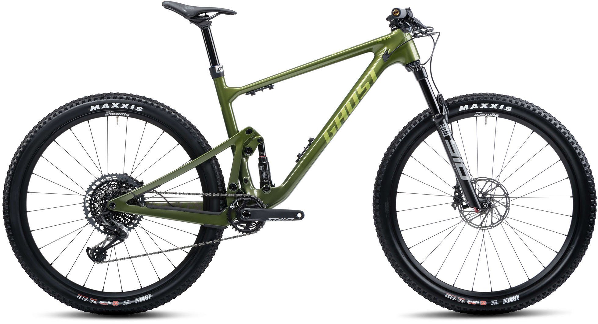 Ghost Mountainbike Lector FS SF LC Universal, 12 Gang SRAM X01 Eagle Schaltwerk, Kettenschaltung, für Damen und Herren, Kettenschaltung