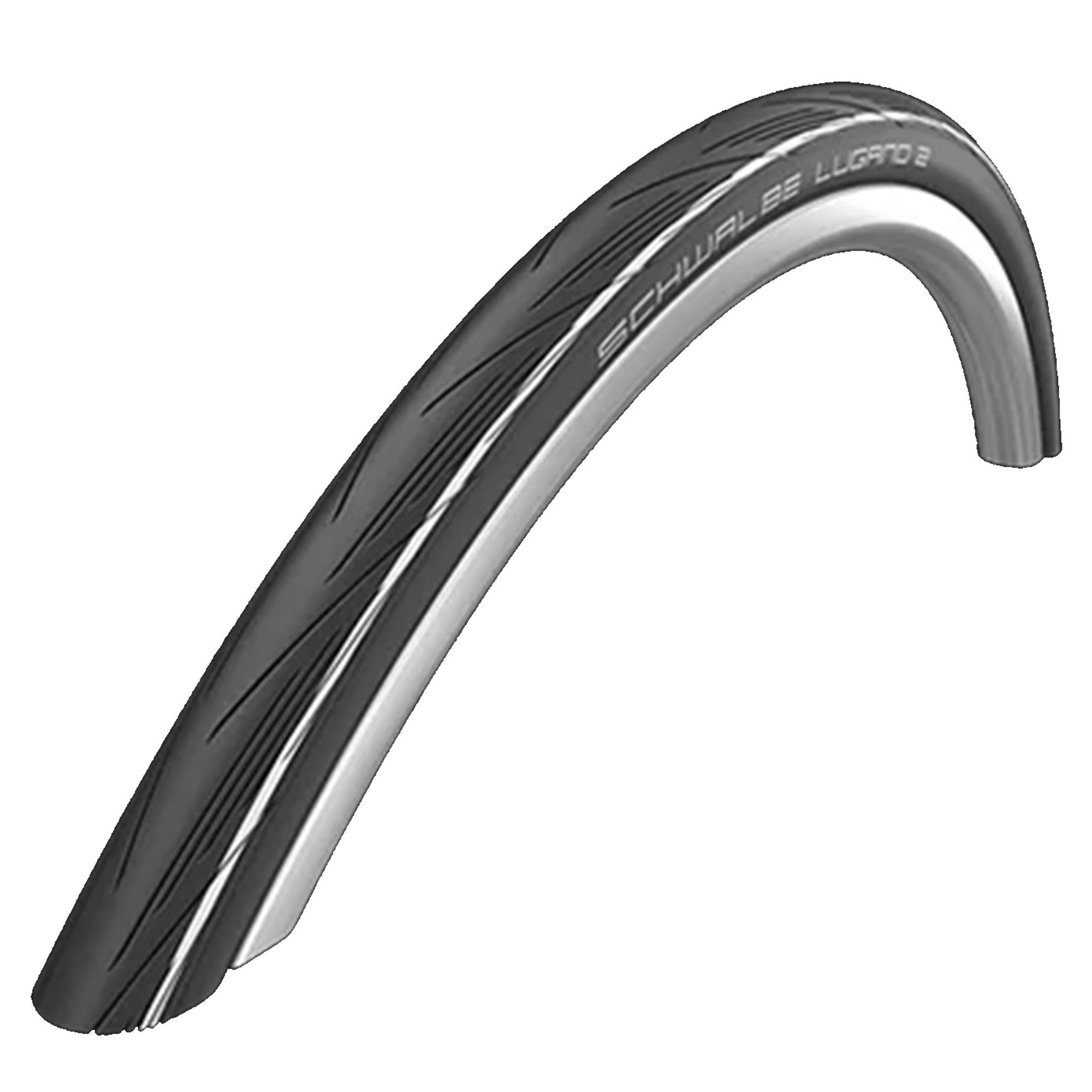 Schwalbe Fahrradreifen Lugano II, Fahrradreifen Fahrrad schwarz/weiß Pannenschutz mit Rennrad Reifen Singlespeed