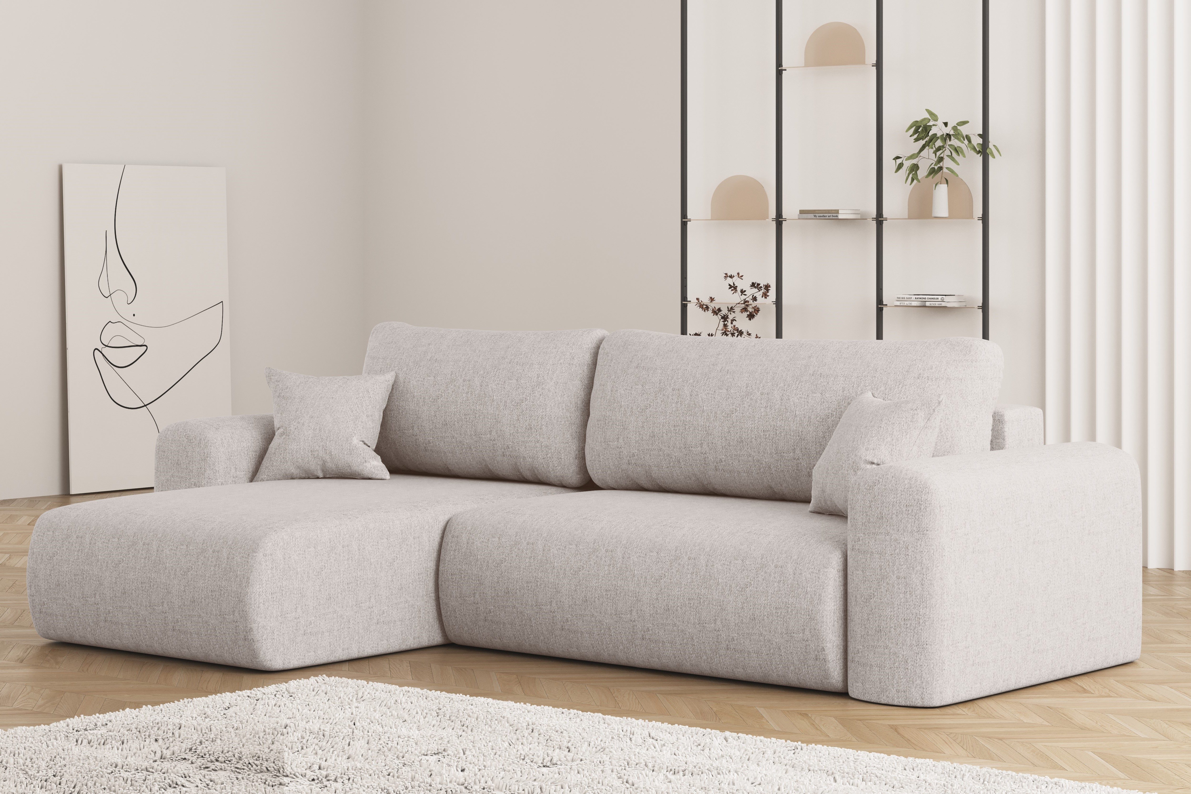 Kaiser Möbel Ecksofa Ecksofa mit Schlaffunktion günstig online kaufen