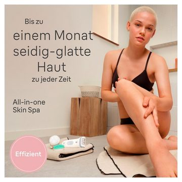 Braun Epilierer Silk-épil SkinSpa 7 7-081, Rasier- & Trimmeraufsatz, Mini-Rasierer, Wet&Dry