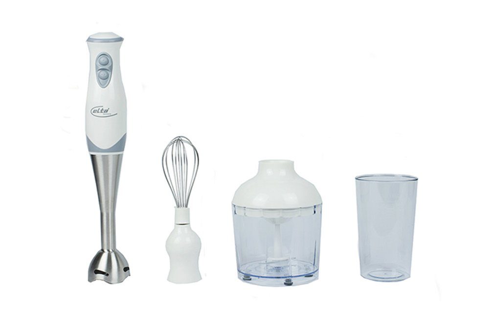 Elta Stabmixer 3in1 Set, 250 W, Ріжучі інструменти Schneebesen Handmixer Pürierstab weiß