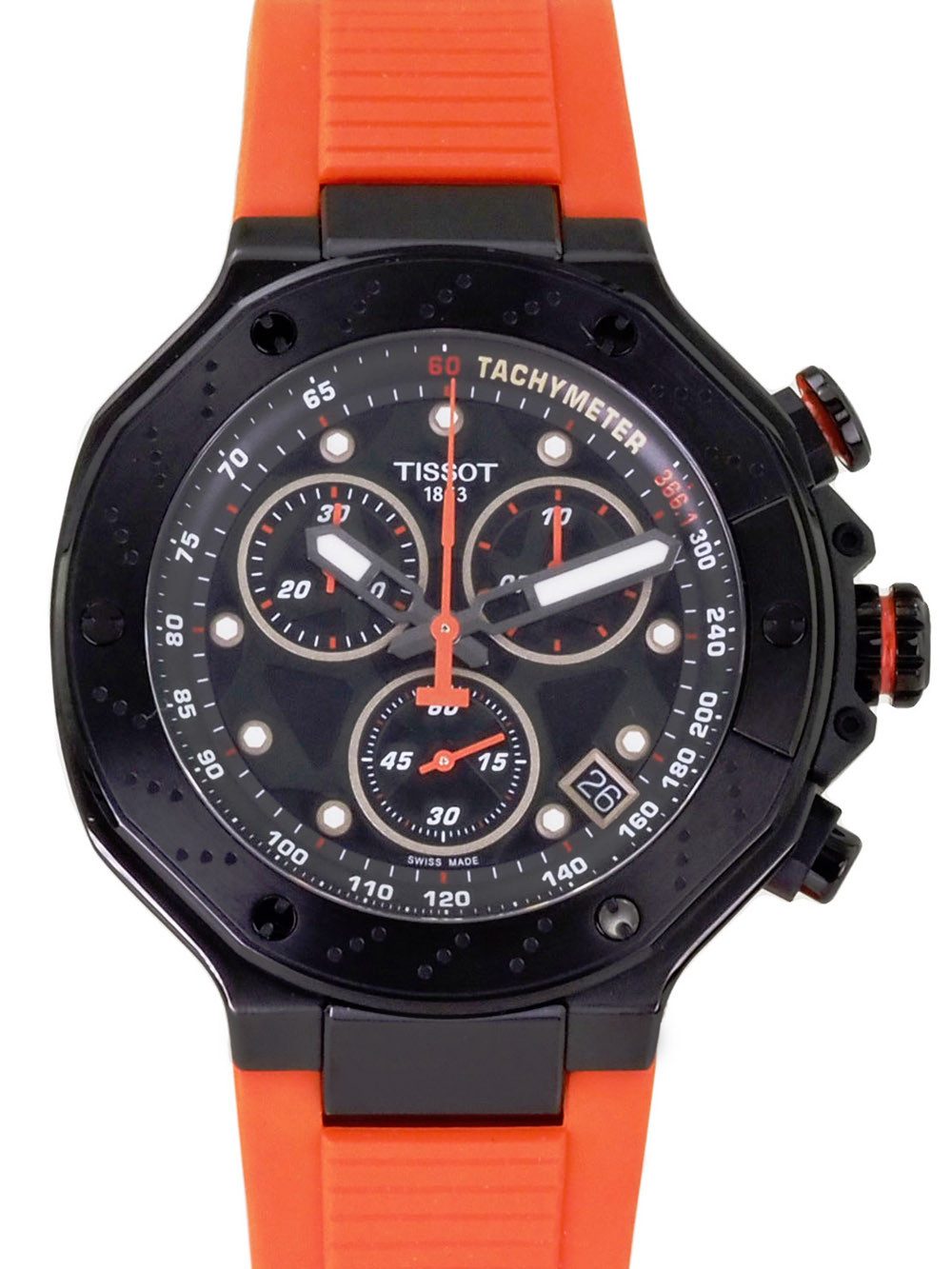 Tissot Chronograph Swiss Made T1414173705102 Herren Uhr 45 mm Ø T-Race Chrono Neu, Saphirglas