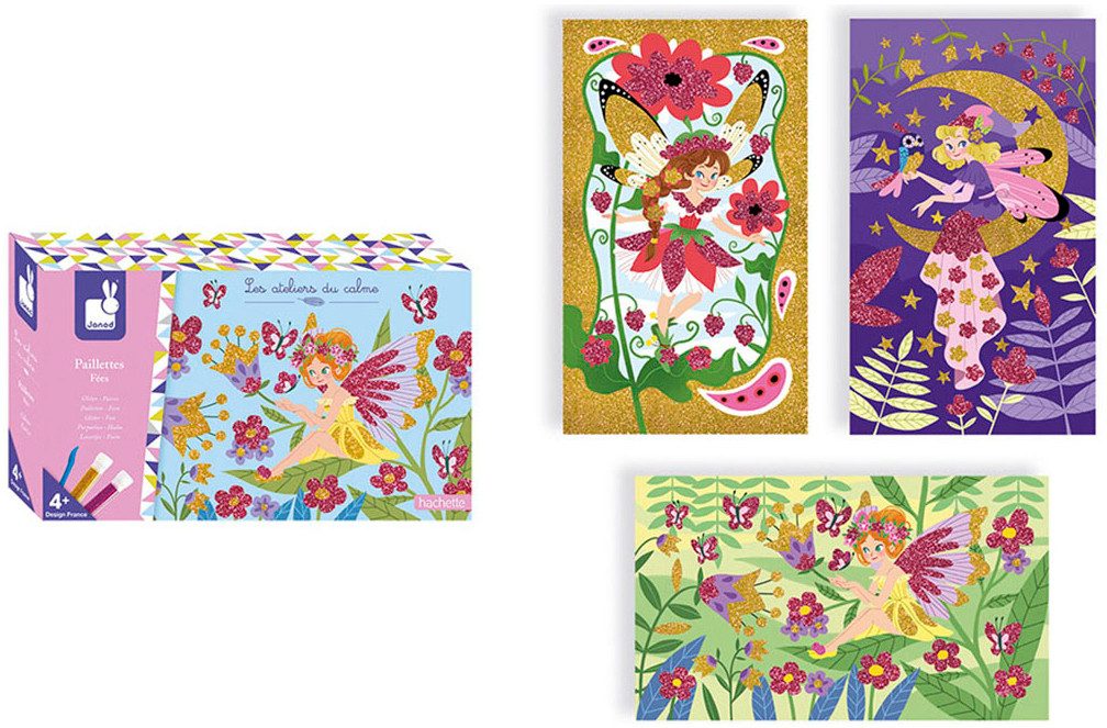 Janod Kreativset Glitzer-Karten Fee