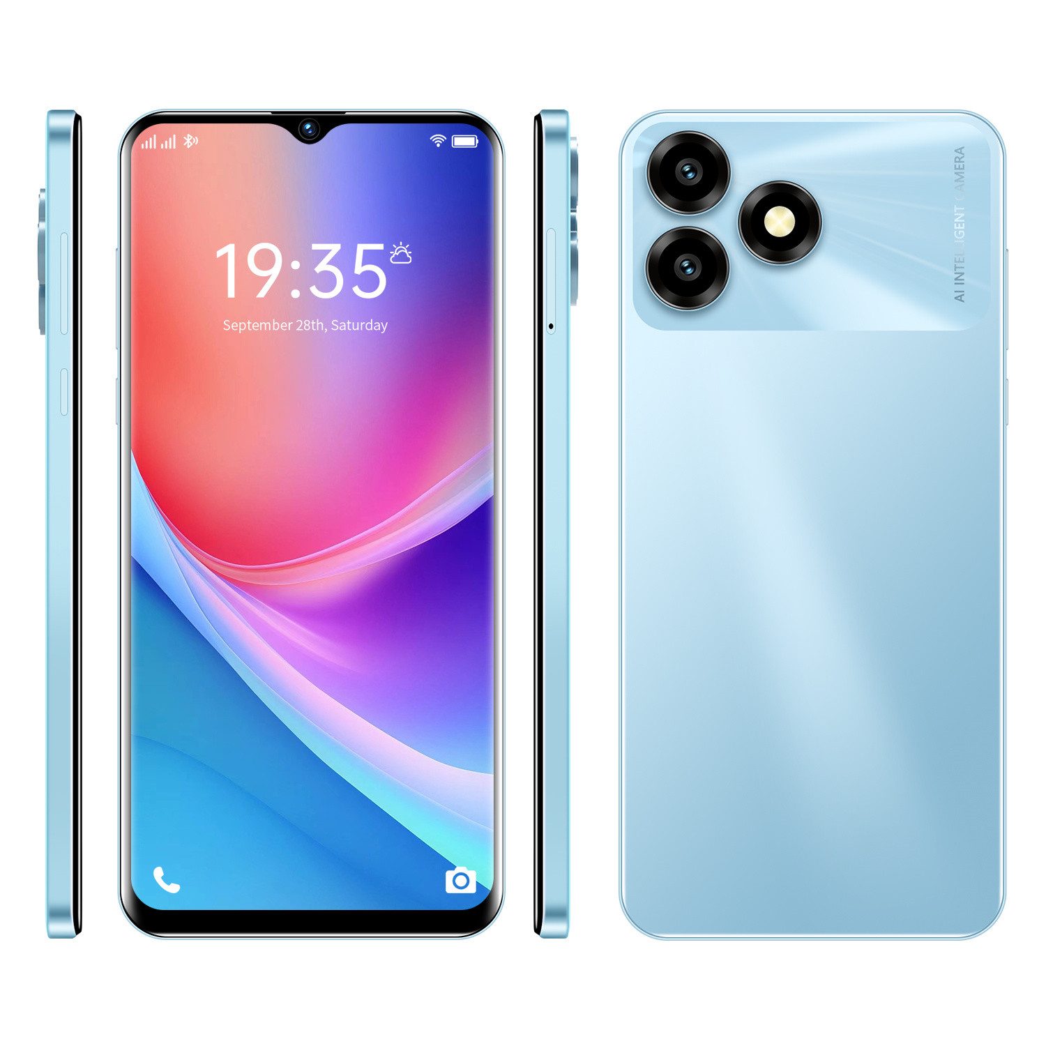 Fine Life Pro Smartphone mit 8 - Kern - Prozessor, Smartphone (4GB + 64GB Speicher, 4000mAh Akku und 18W Schnellladung)