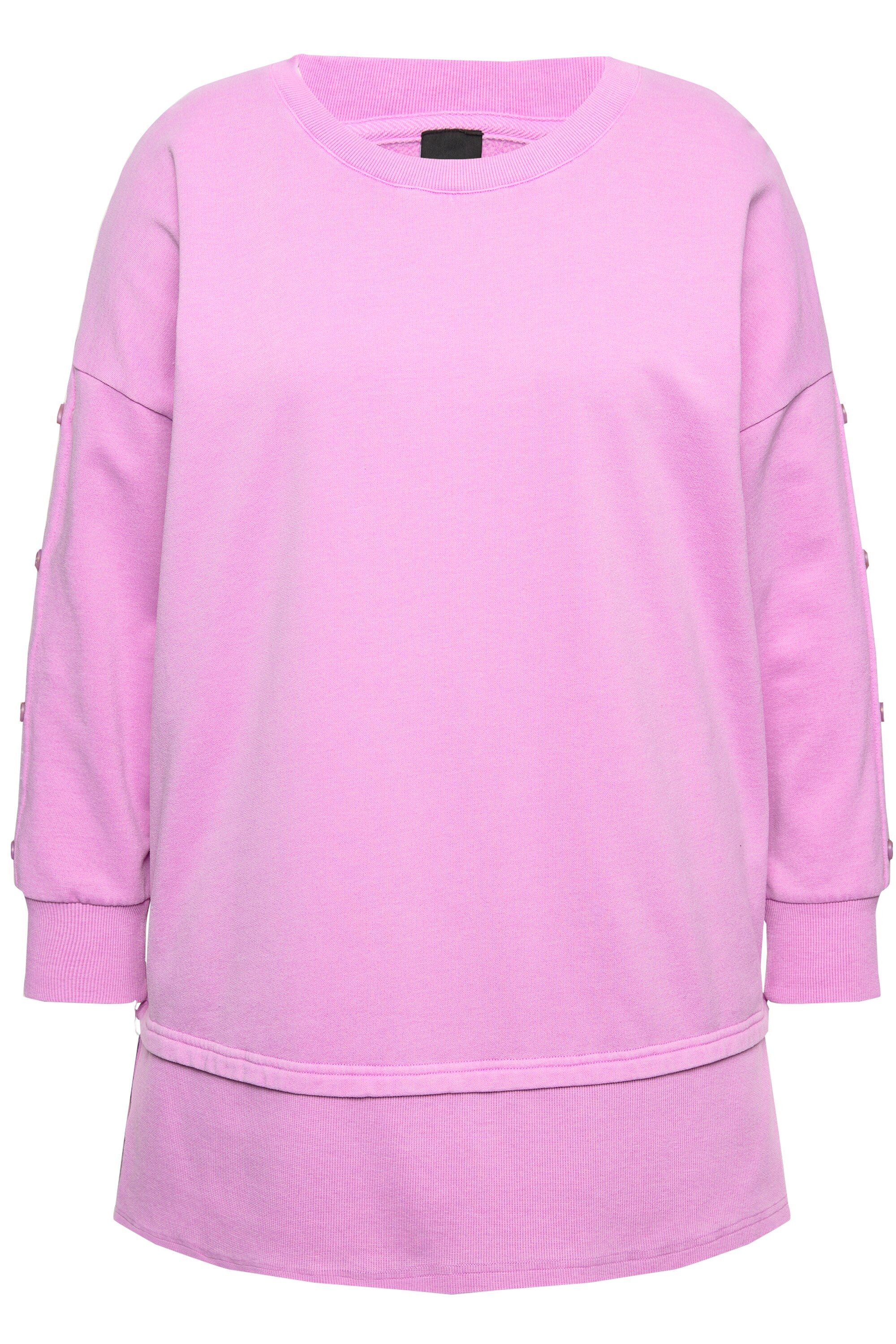Ulla Popken Sweatshirt Sweatshirt Lagenoptik Oversized günstig online kaufen