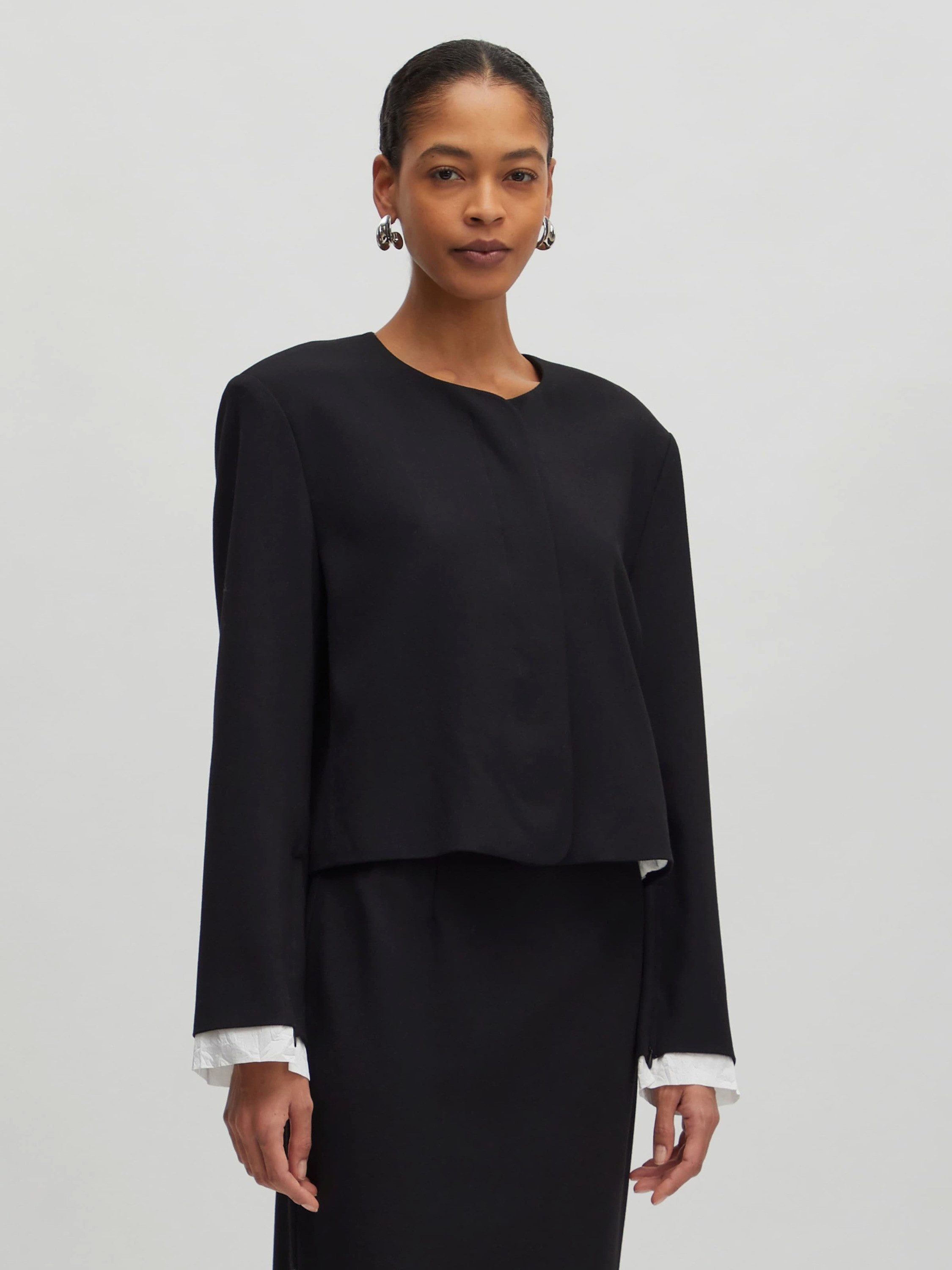 EDITED Kurzblazer Tomma (1-tlg) Plain/ohne Details