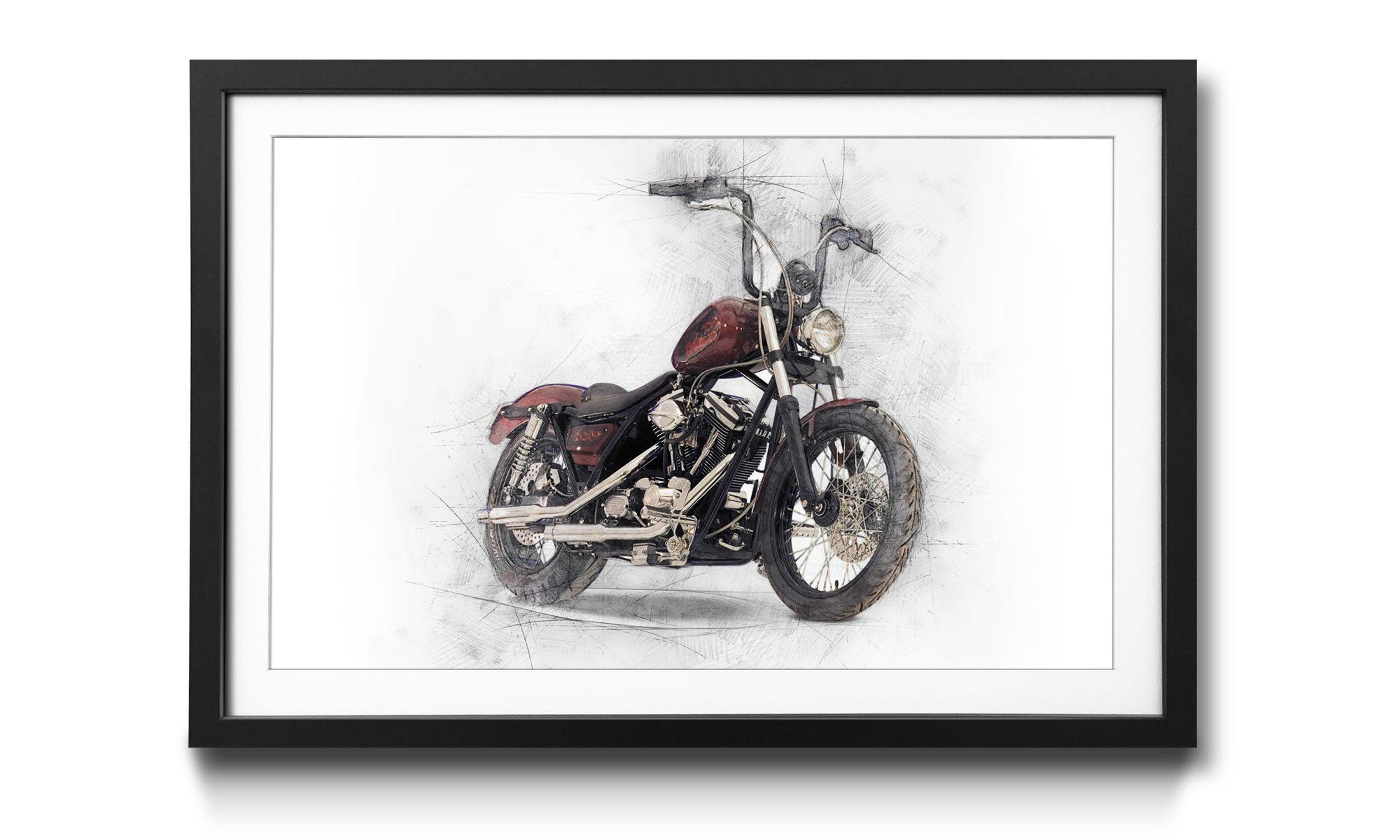 in Motorrad, Motorbike, Größen 4 mit erhältlich Rahmen WandbilderXXL Wandbild, Bild