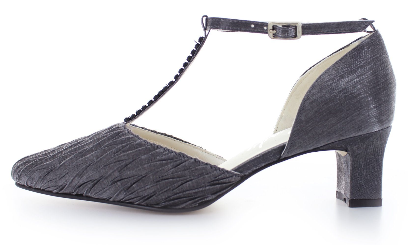 White Lady 249 Satin Pumps mit T-Steg T-Strap Pumps
