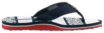 Tommy Hilfiger TH MONOGRAM ESSENTIAL SANDAL Zehentrenner mit bedruckter Decksohle