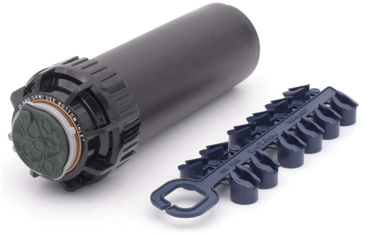 Rain Bird Versenkregner 5004-PC-SAM-R-SS mit RVS-Riser, für Flächen bis 725 m², Wasserstrahl stufenlos einstellbar