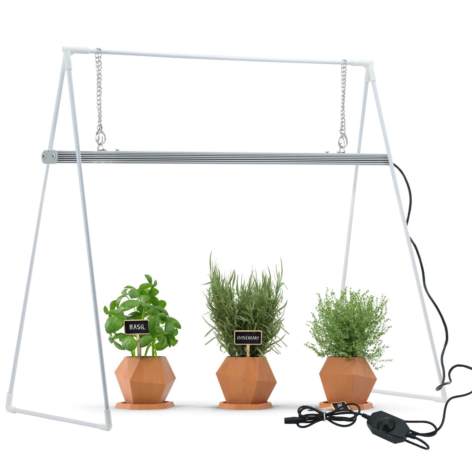 PARUS Pflanzenlampe Cultura, LED integriert, Grow White Spektrum, Parus by Venso Grow Light Duo mit Stativ LED Pflanzenlampe Vollspektru