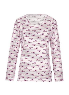 Trigema Schlafanzug TRIGEMA Schlafshirt mit winterlichen Motiven (1 tlg)