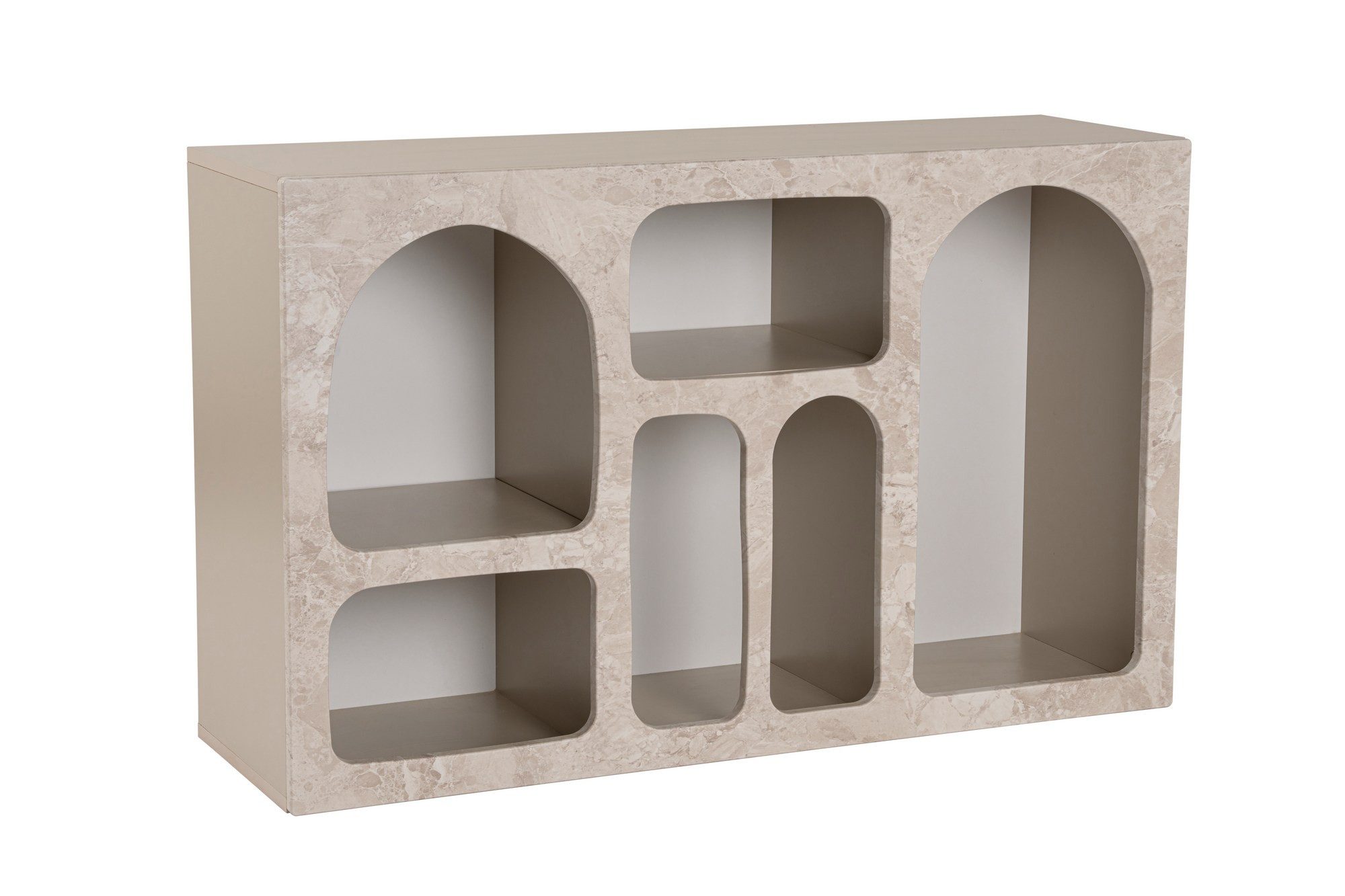 Skye Decor Konsole, mit MDF-Türen, Modernes Sideboard in Weiß oder Travertin Optik