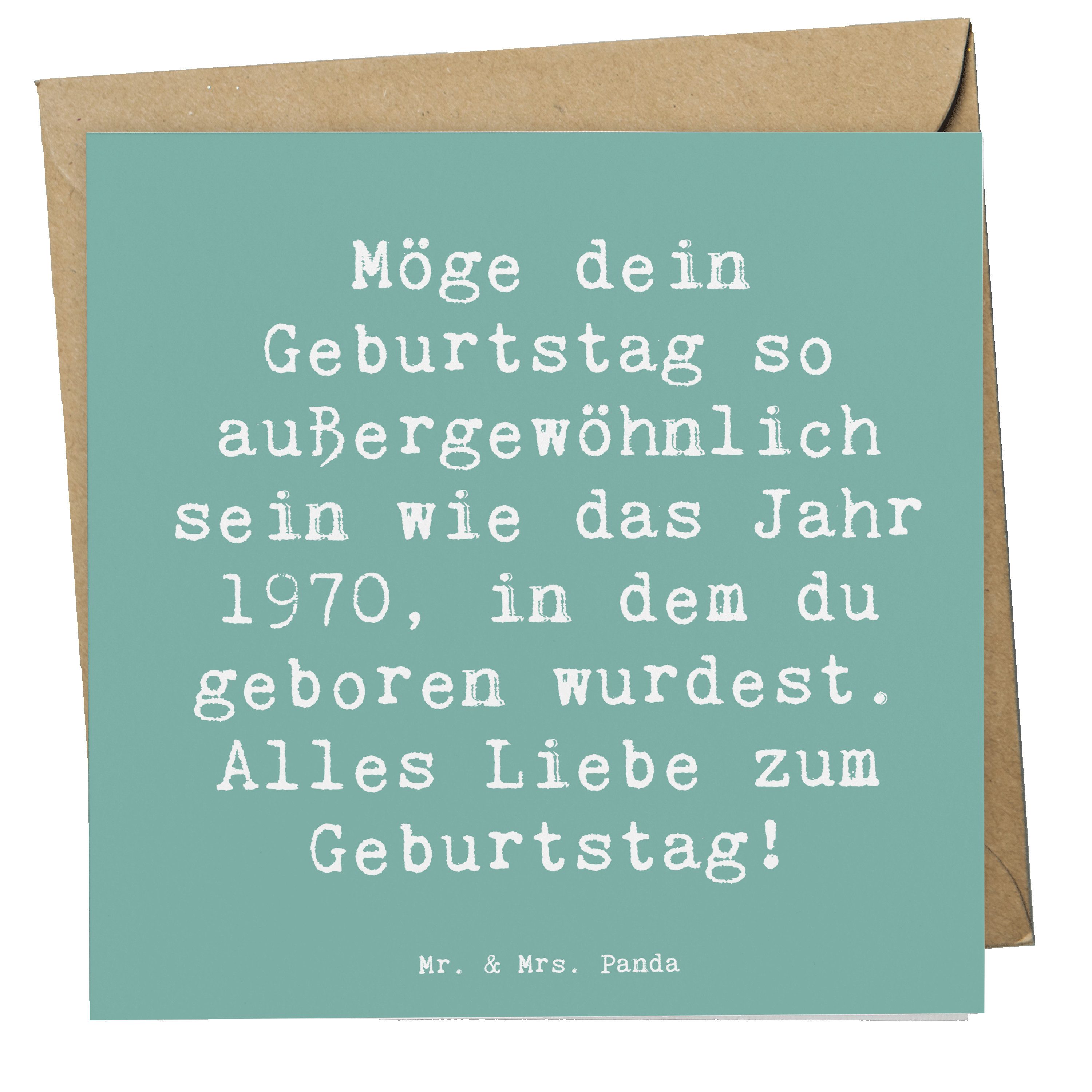 Grußkarte 1970 Geburtstag - Meeresbrise - Geschenk, einzigartiges Geburtstagski