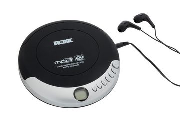 ROXX PCD-501 black tragbarer CD-Player (Discman tragbarer MP3 CD-Player mit Anti-Schock)