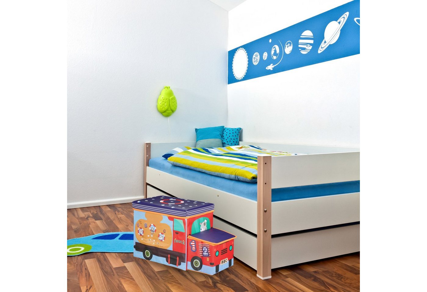 Thumbnail - relaxdays Aufbewahrungsbox Sitzbox für Kinder, Sea Life
