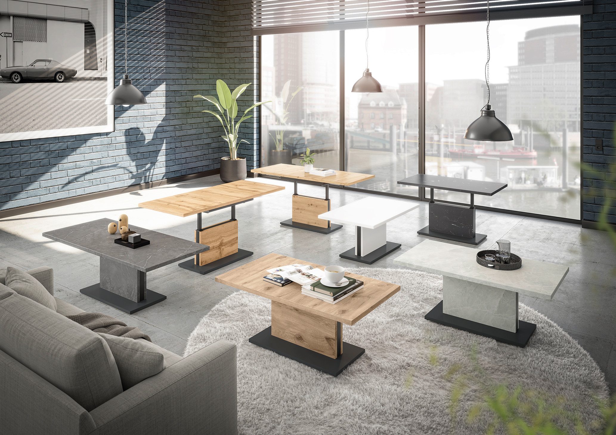 Mäusbacher Couchtisch Lift Couchtisch, höhenverstellbar von 49-68 cm, Breit günstig online kaufen