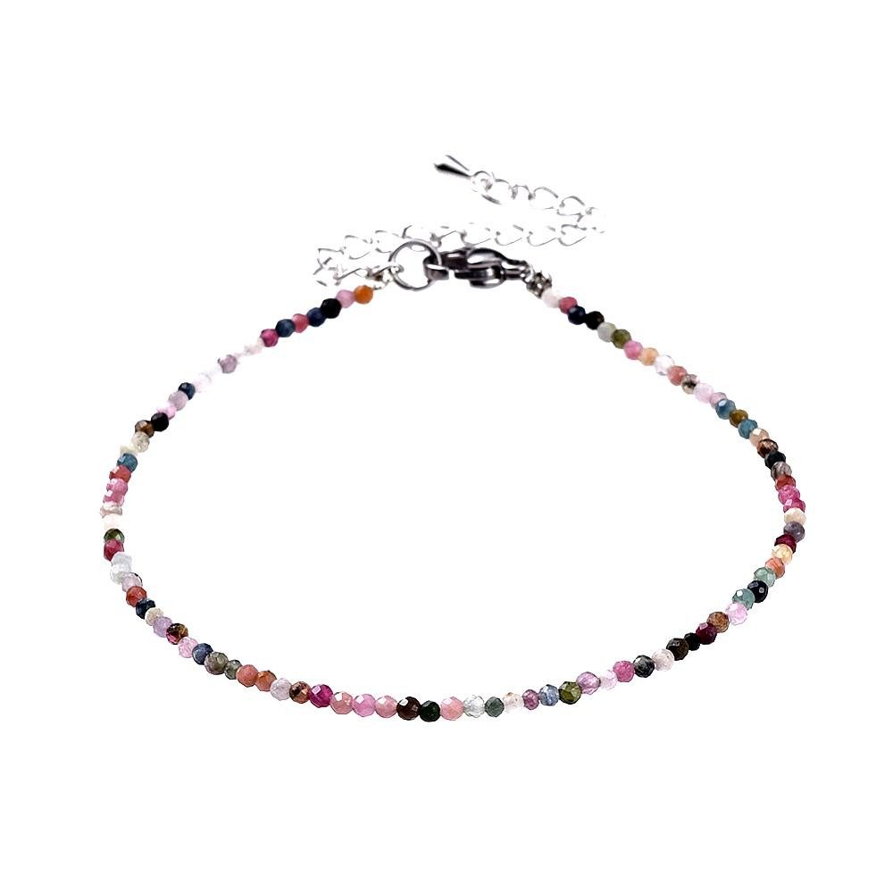 Eden Stone Perlenarmband Tourmalin-Armband Filigranes Design mit Edelsteinen handgefertigt (1-tlg)