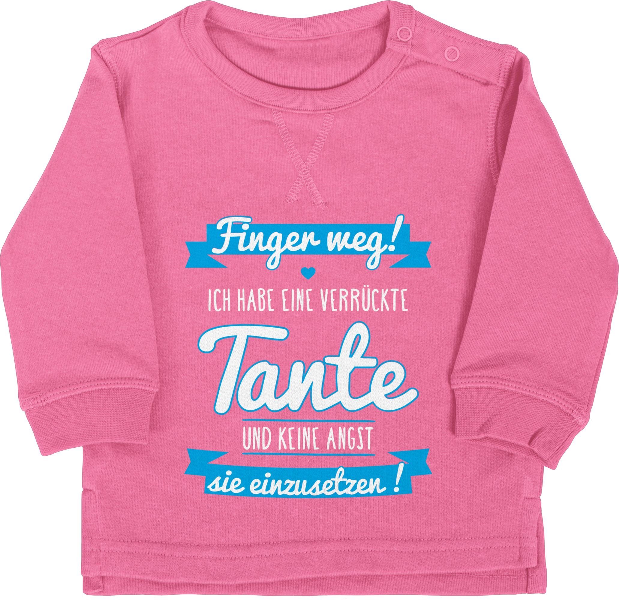 Shirtracer Sweatshirt Ich habe eine verrückte Tante Blau Tante 2 Pink