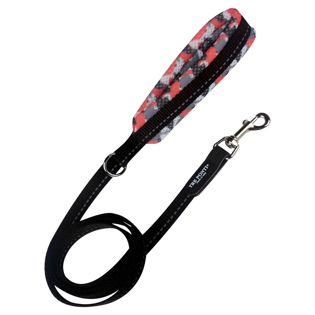 Tre Ponti Hundeleine Serie TP391 Leine ECONOMIC Mesh Camouflage mit Handgriff Mesh camoufla