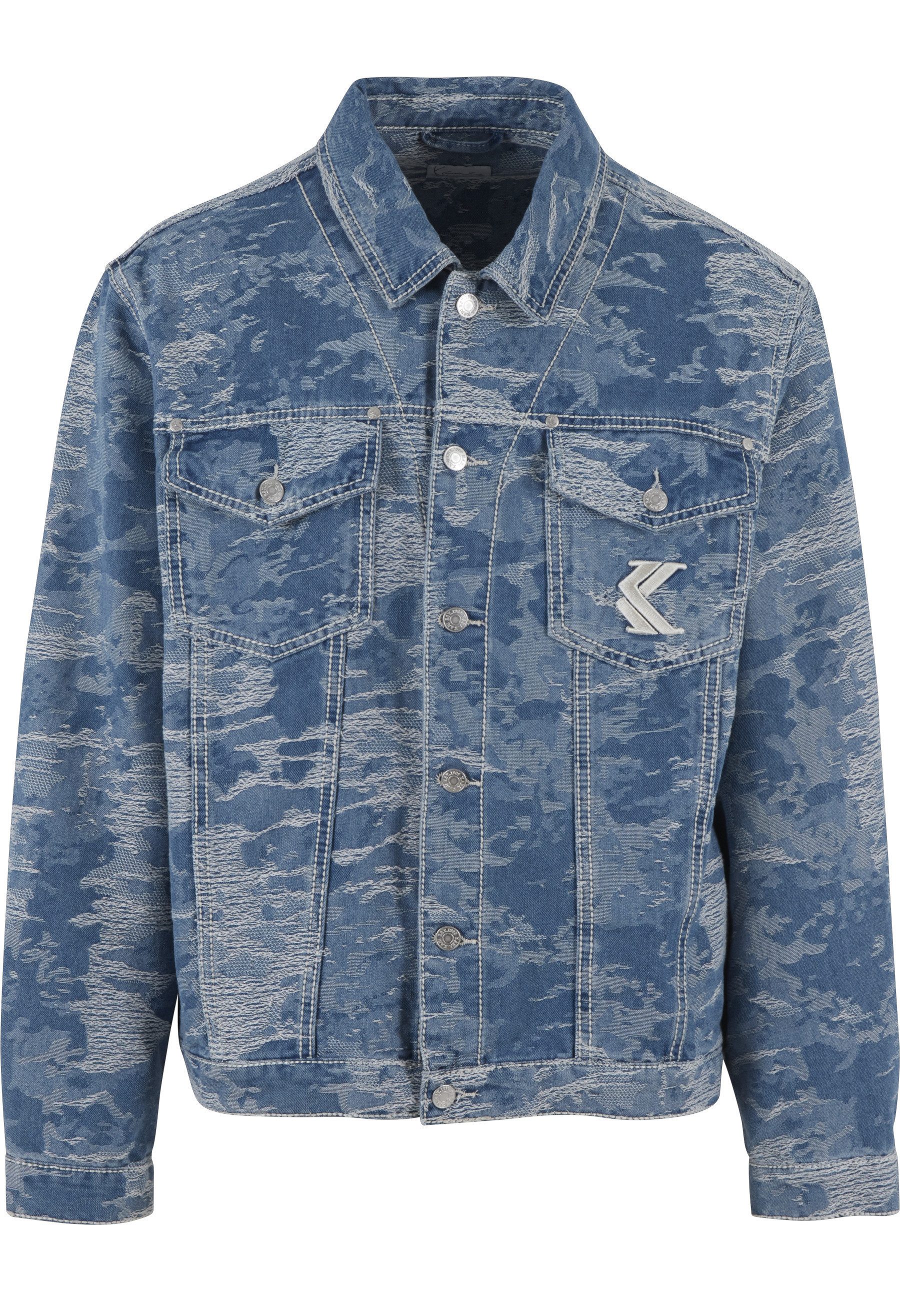 Karl Kani Jeansjacke Karl Kani OG K Distress Camo OS Denim Jacket (1-St)