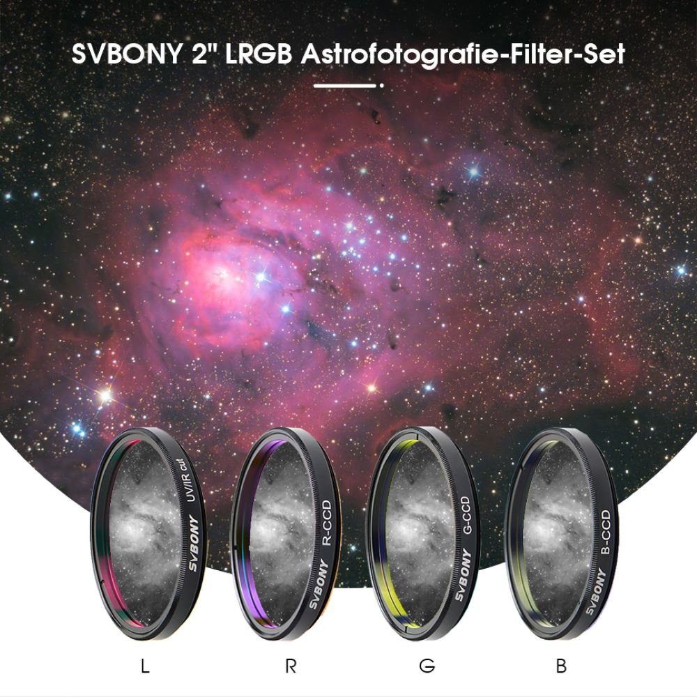 SVBONY Teleskop astronomische, 2" mm Imaging Dicke: für LRGB Sets Filter 1,85