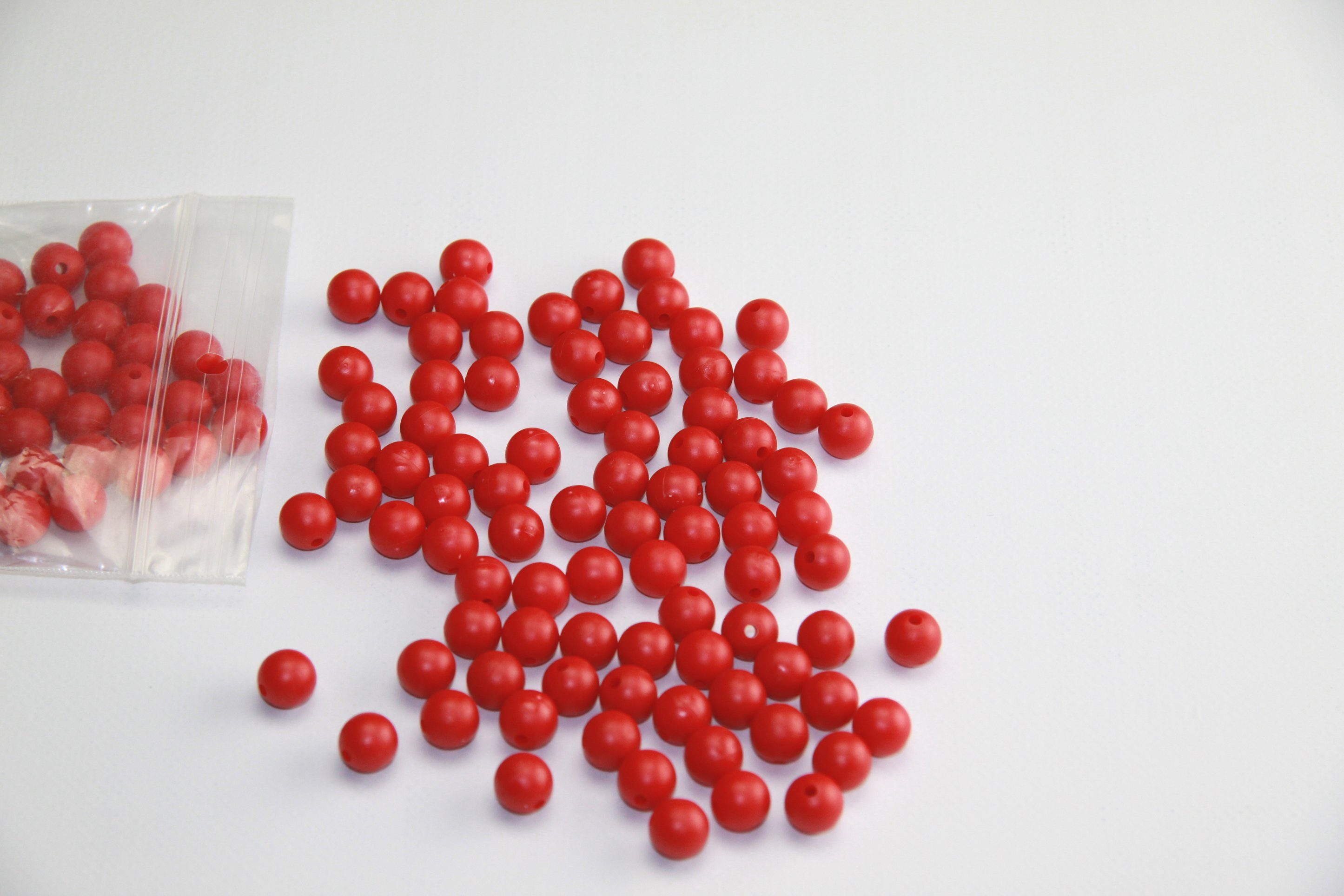 Lernspielzeug 100 Rote Ersatzkugeln für Zahlenzerlegungsbox, RE-Plastic® Splitbox