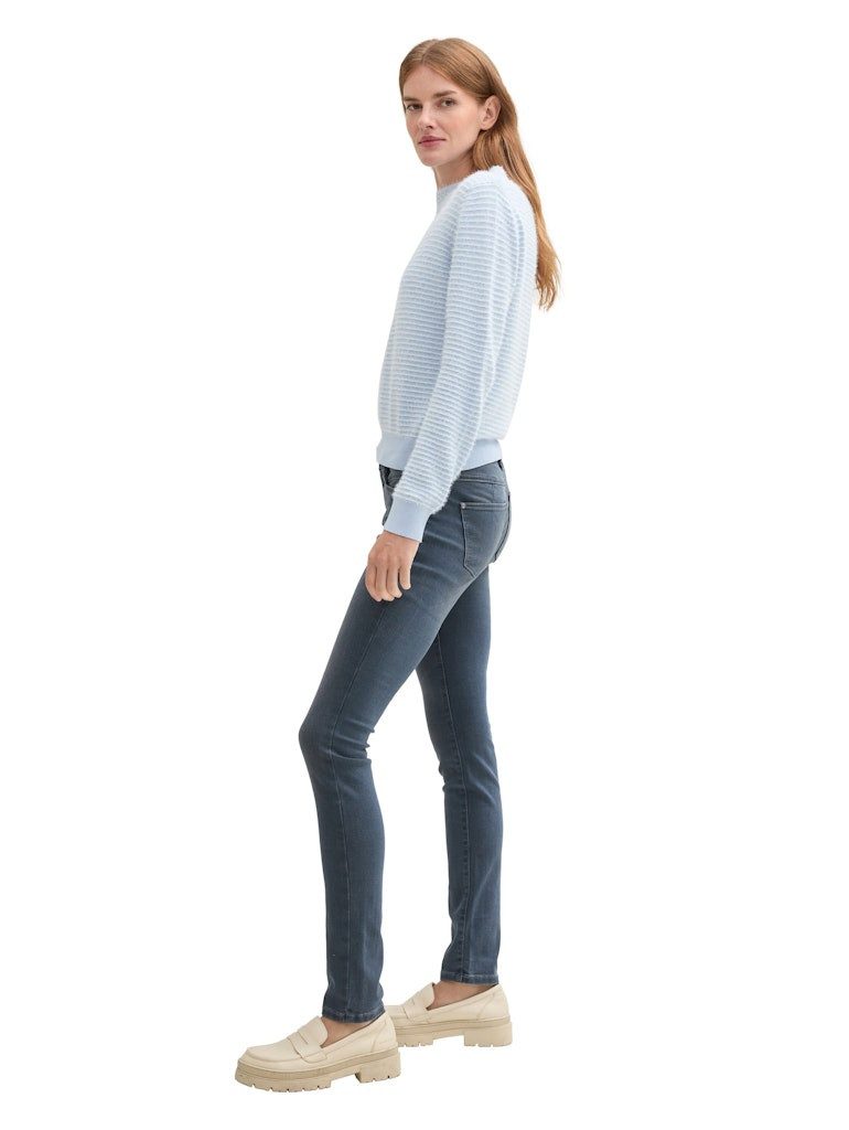 TOM TAILOR 5-Pocket-Jeans Tom Tailor Alexa Slim mid stone blue grey denim