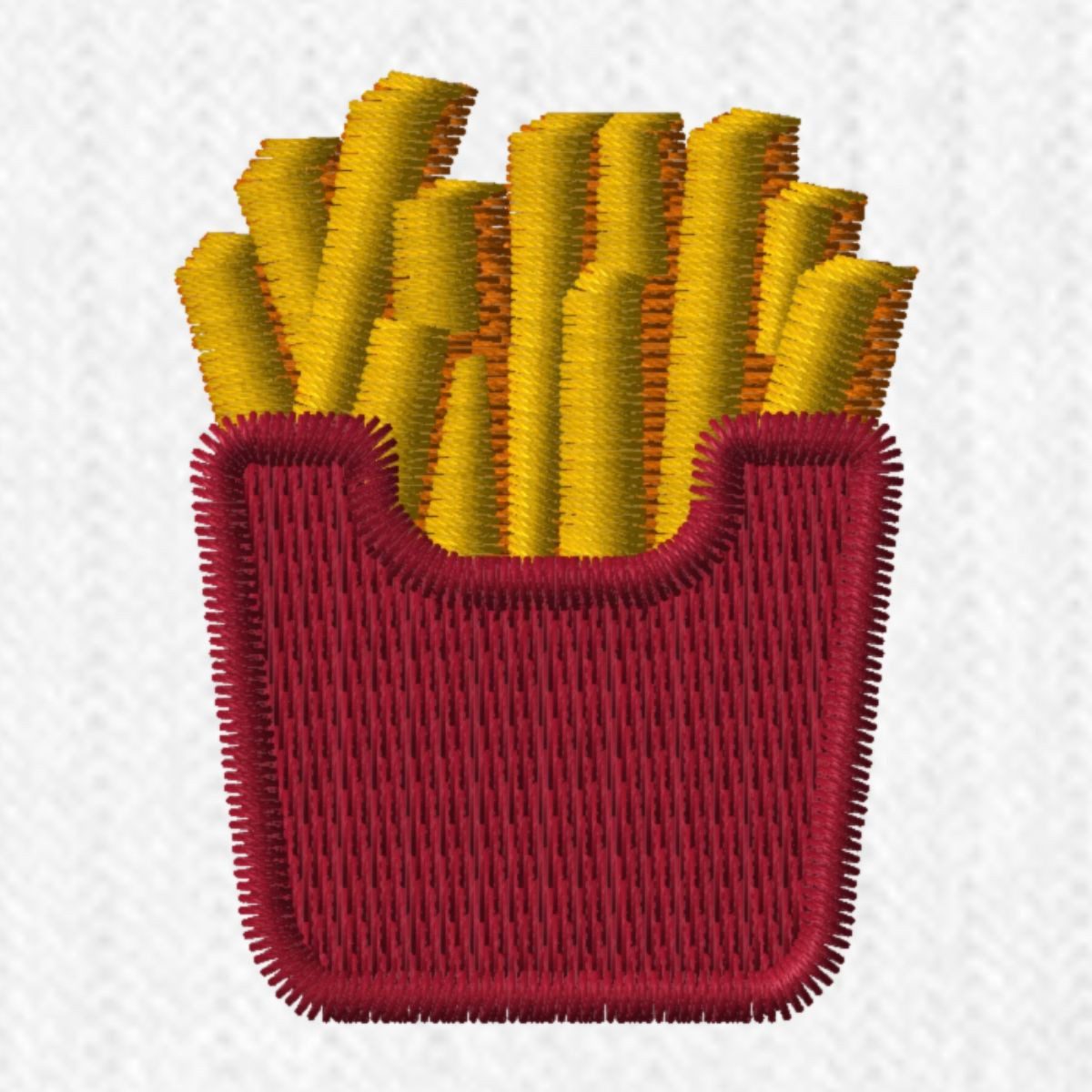 Spreadshirt Socken Stickmotiv Pommes in Rotem Fizzer Beutel Kinder Tennissocken (1-Paar)