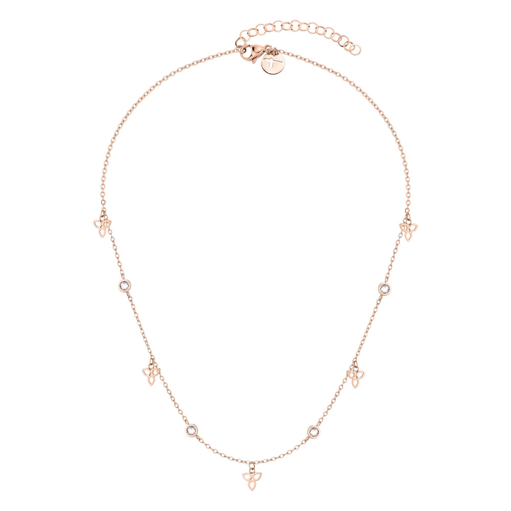 Tamaris Edelstahlkette Edelstahl rosa...