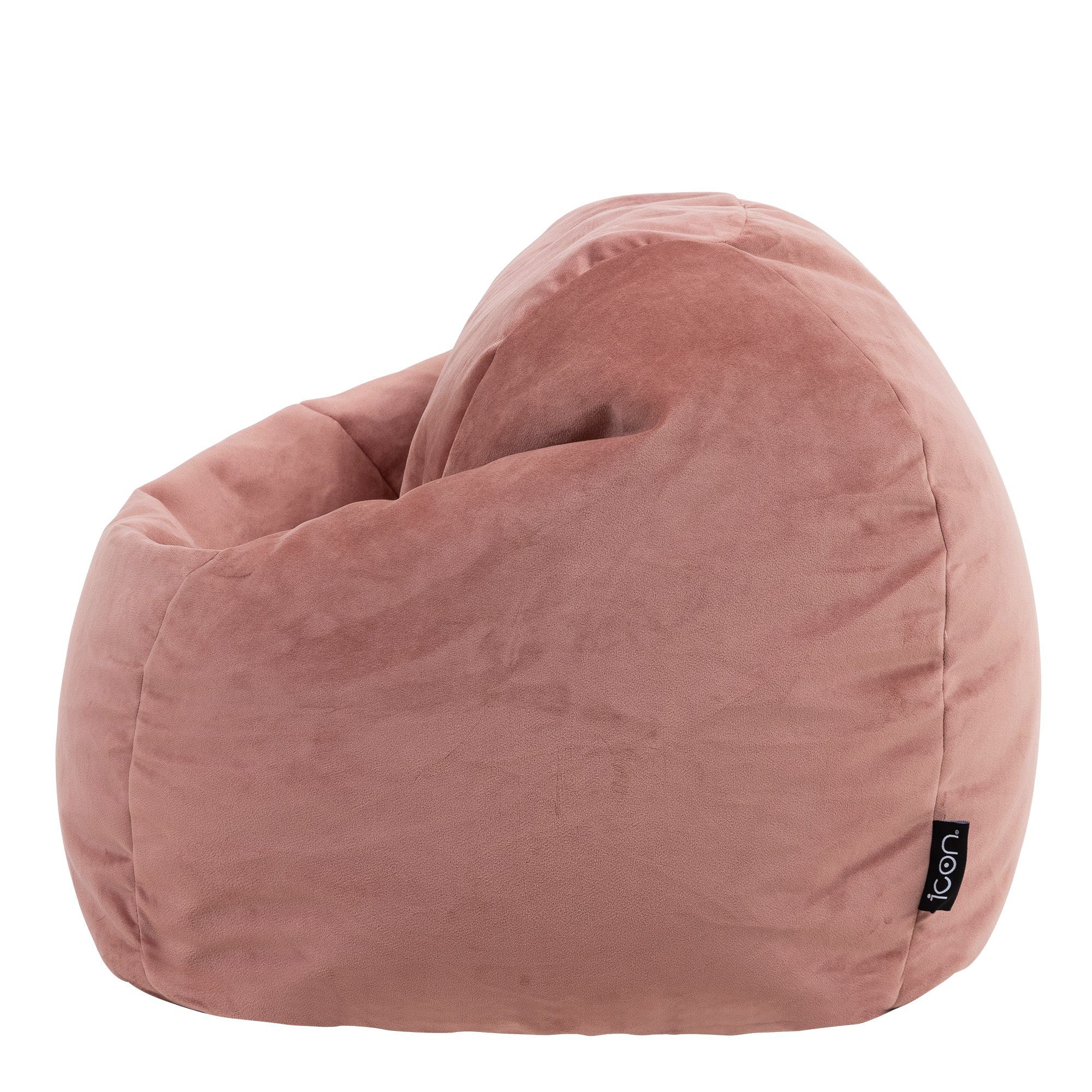 Sitzsack Kinder Plüschsamt für rosa icon Sitzsack „Aurora“ aus