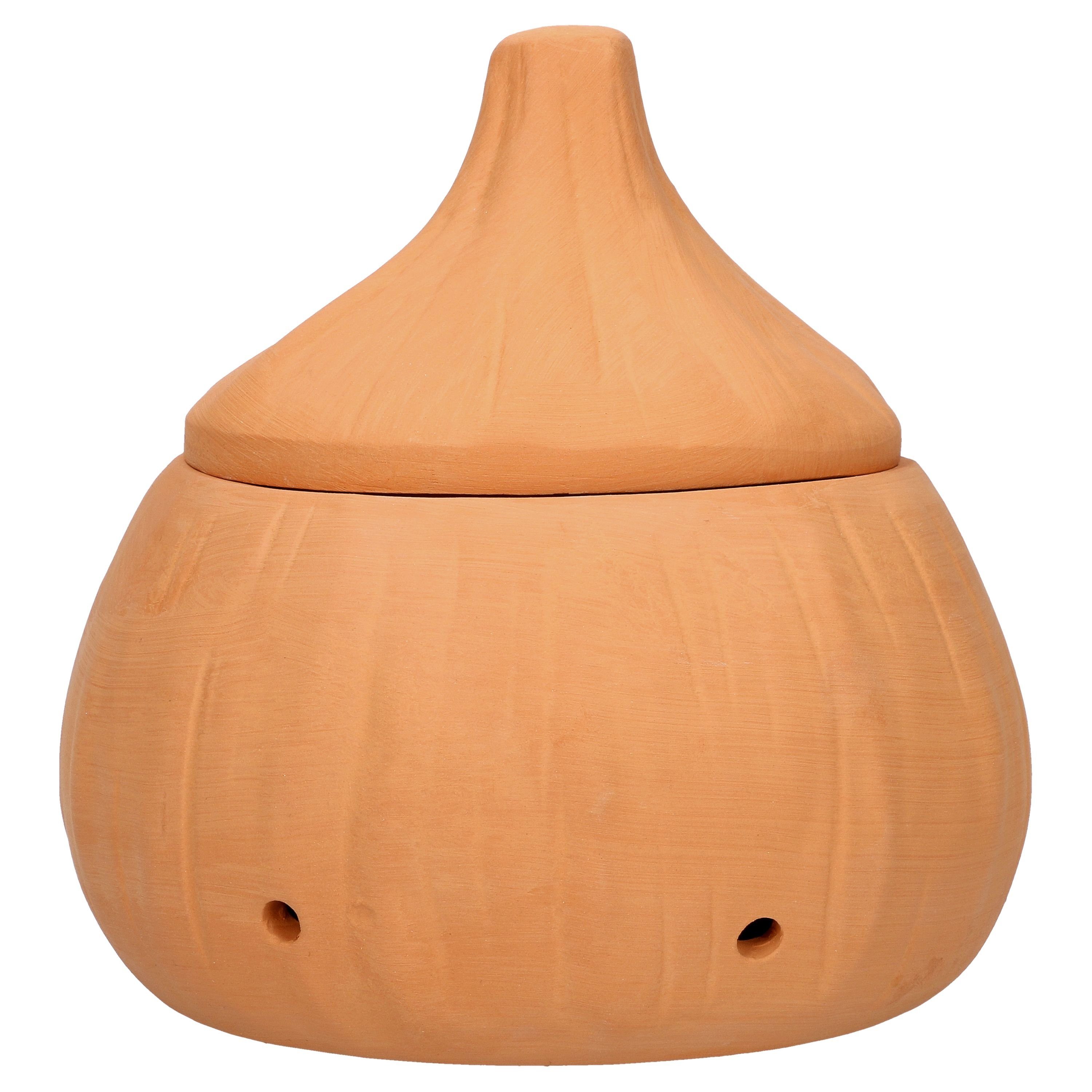 MamboCat Vorratsglas Knoblauchtopf Knut Terrakotta, Steingut